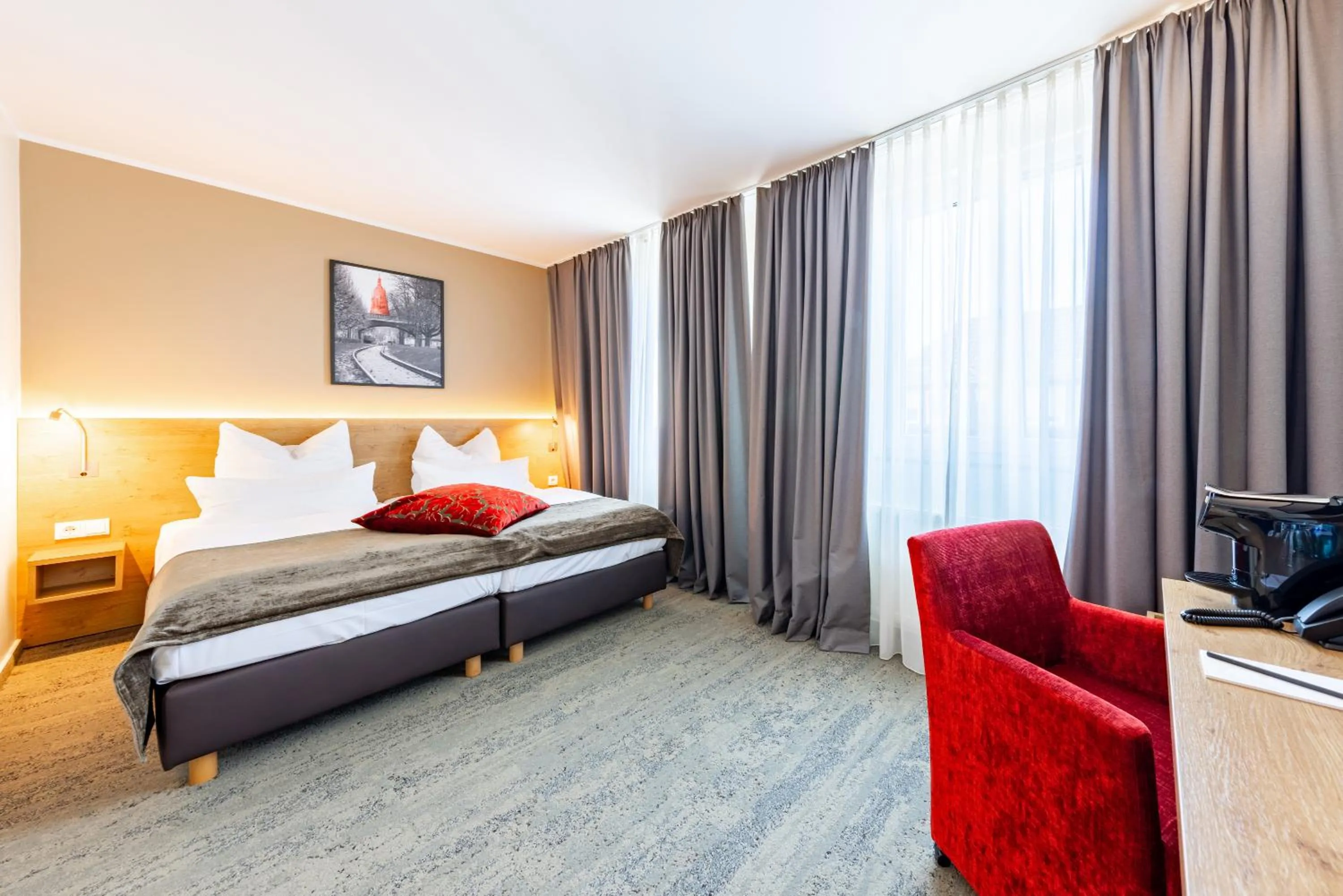 Bed in Maingau Hotel