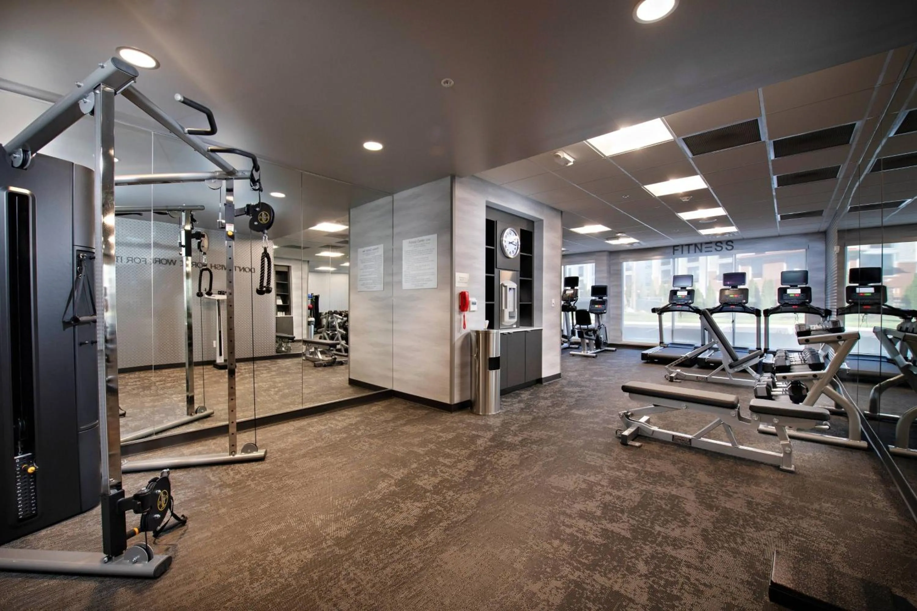 Fitness centre/facilities in Fairfield Inn & Suites by Marriott Dayton North