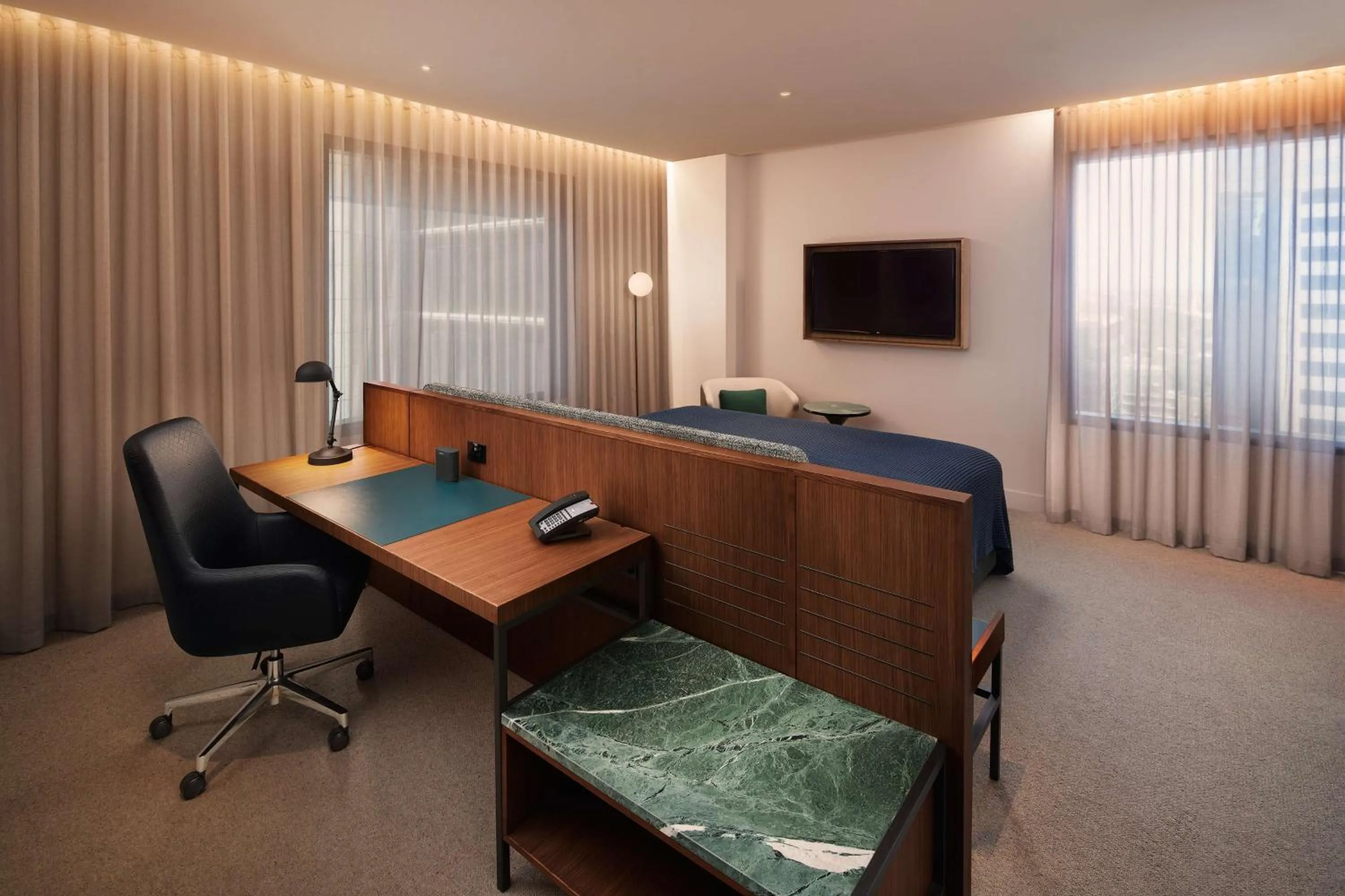 Bedroom in Next Hotel Melbourne, Curio Collection by Hilton