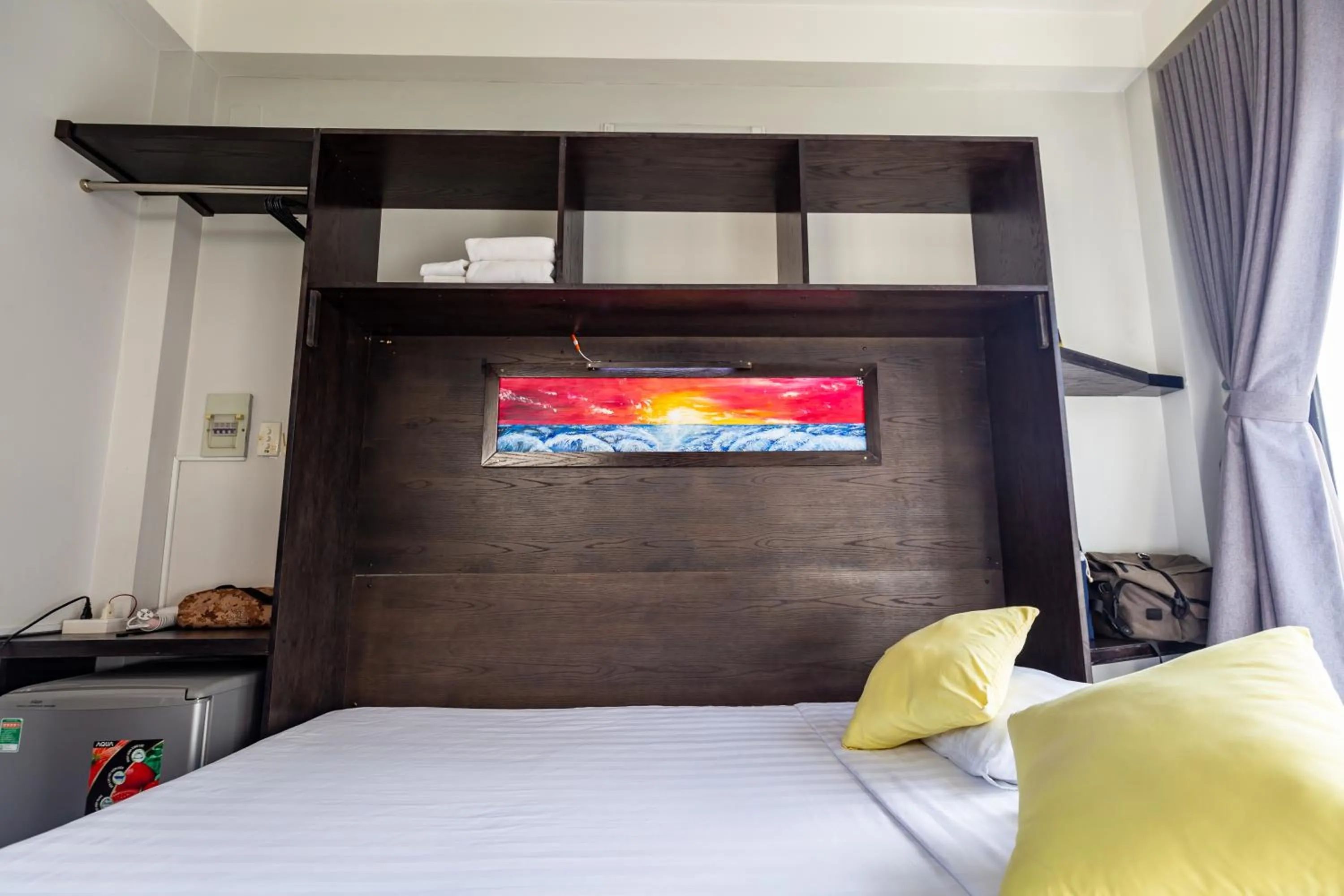 Bedroom, Bed in Cozy Riverview of Livinginn