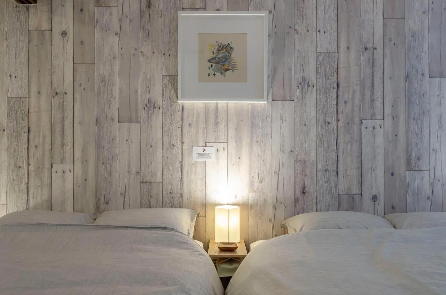 Bed in 箱館宿 観月-Mizuki-伝統的建築物の宿-最大8名宿泊可能