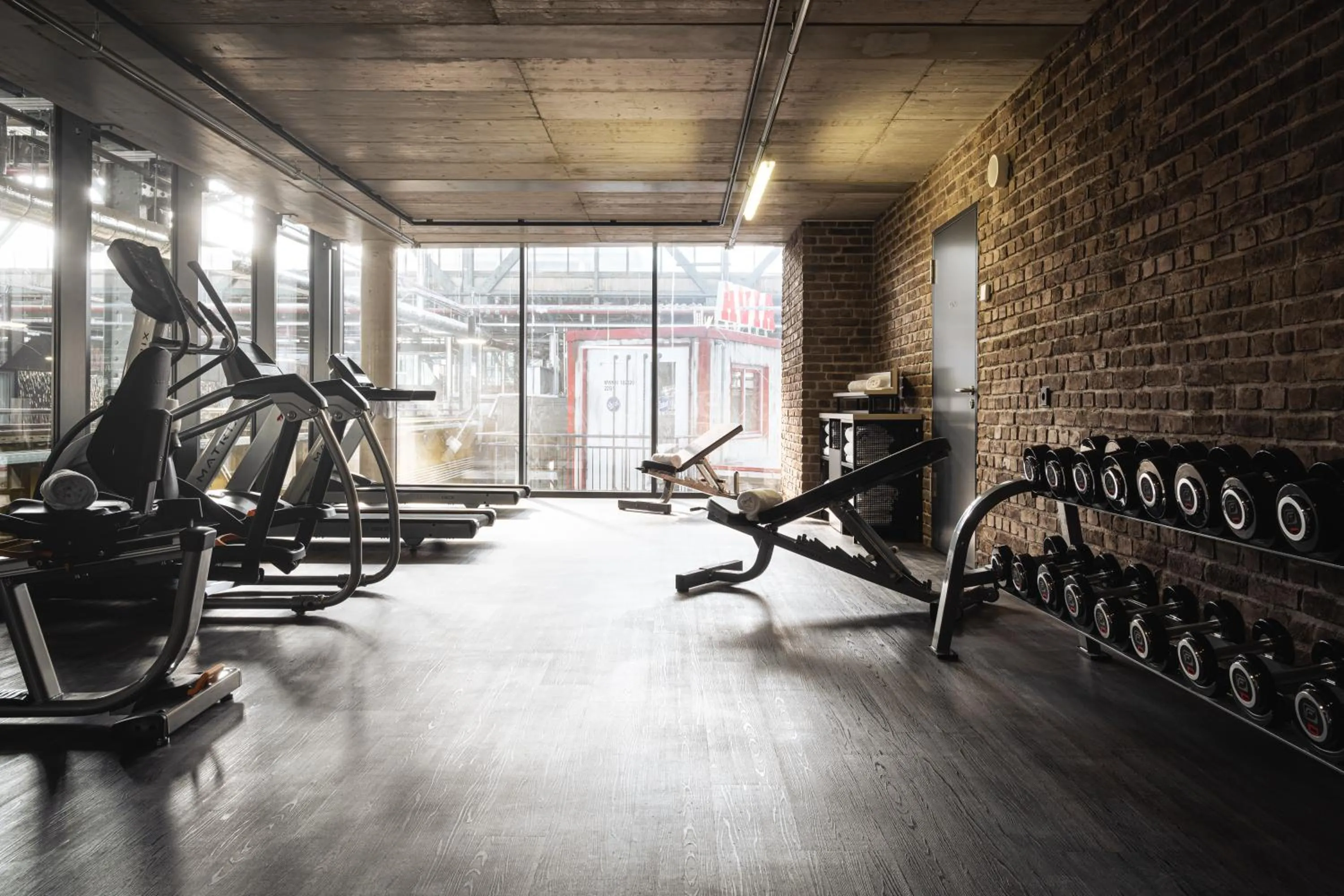 Fitness centre/facilities in AMERON München Motorworld