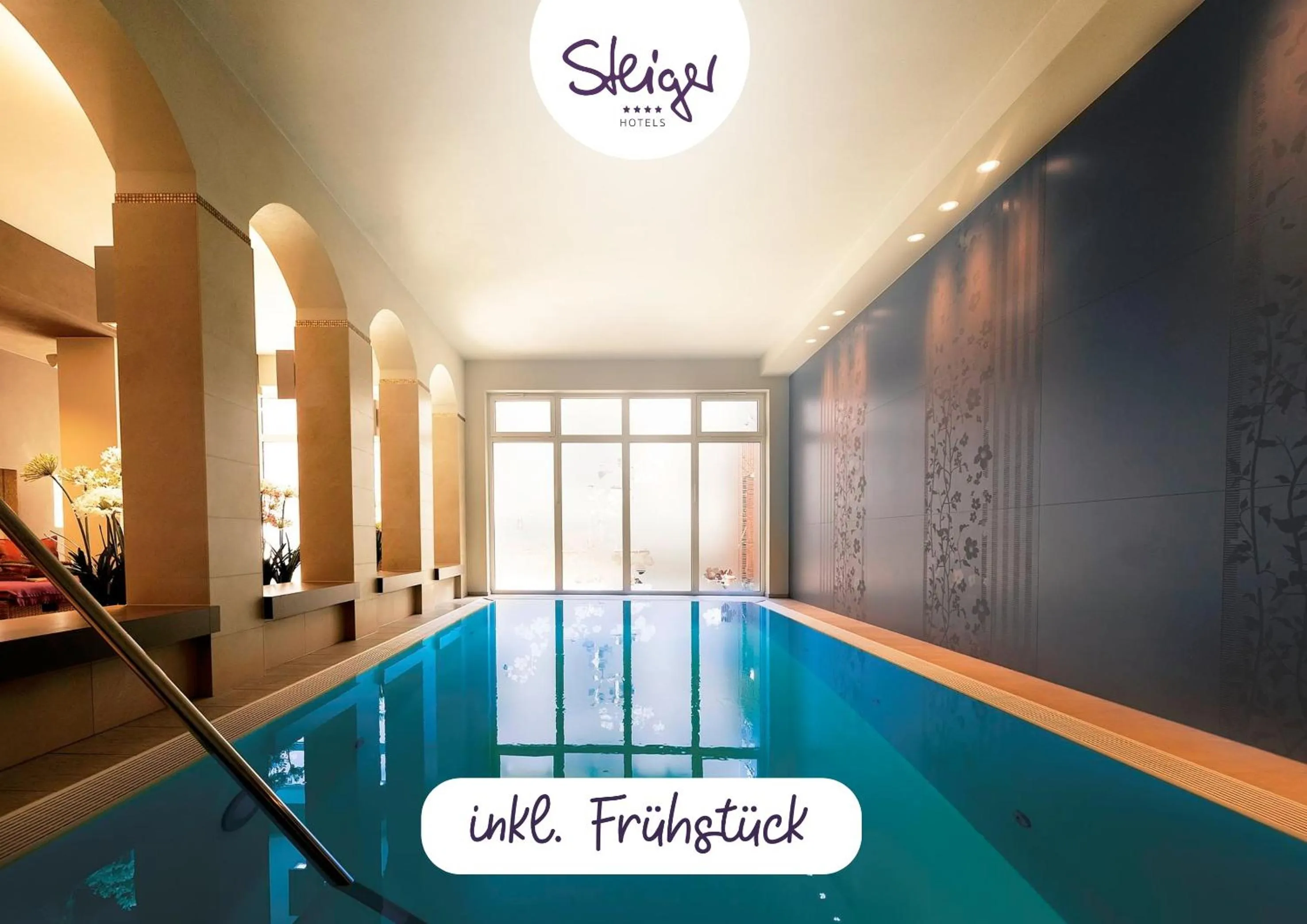 Swimming pool in Sebnitzer Hof by STEIGER Hotels