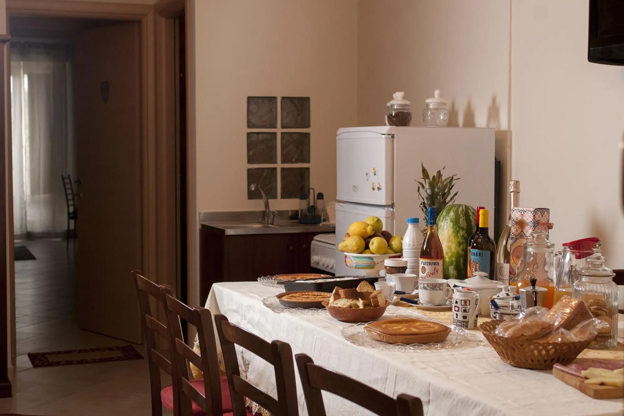 Kitchen or kitchenette in B&B Ruggero I di Sicilia