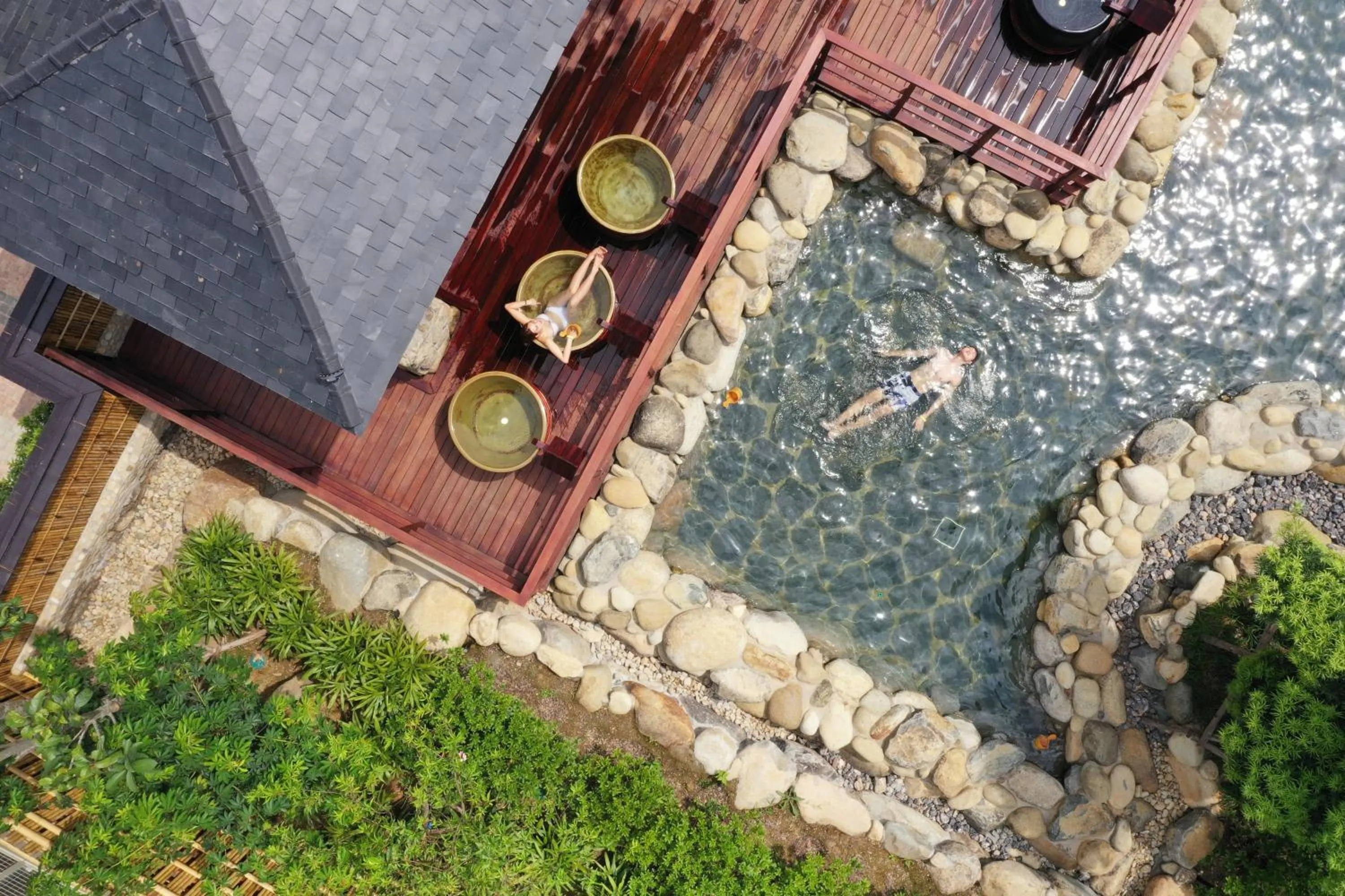 Hot Spring Bath in Yoko Onsen Quang Hanh