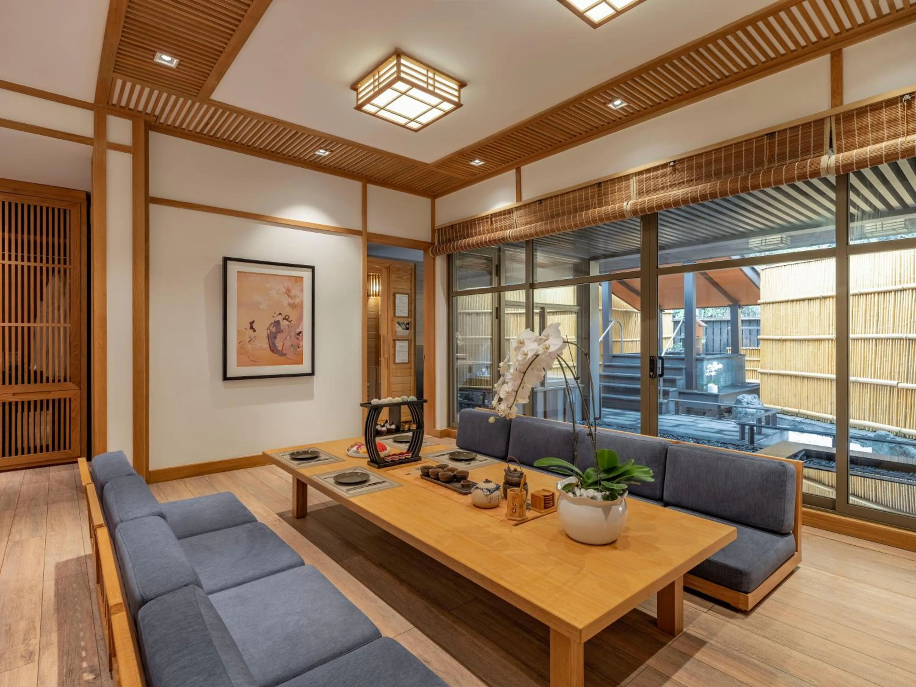 Living room in Yoko Onsen Quang Hanh