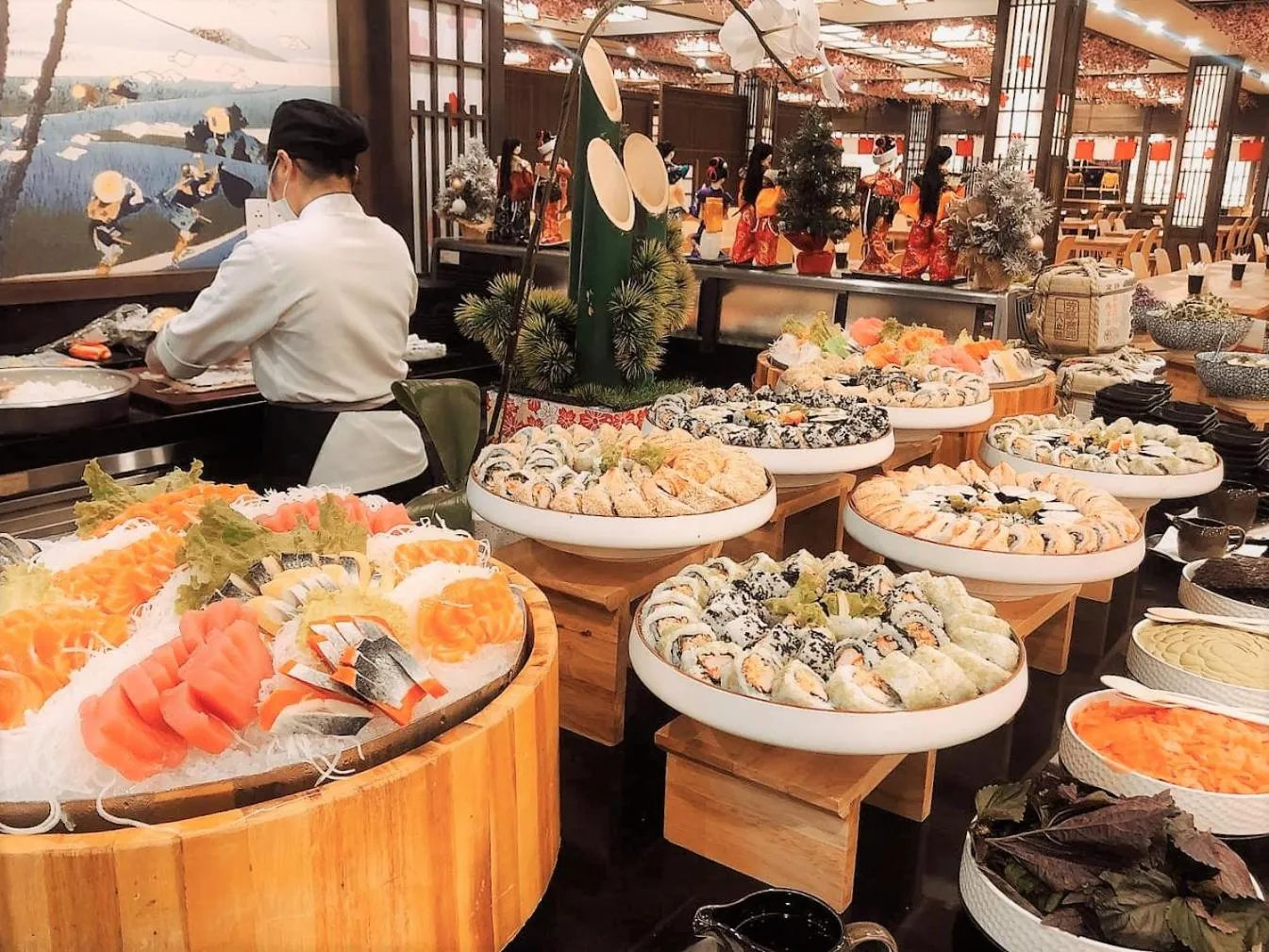 Food and drinks in Yoko Onsen Quang Hanh