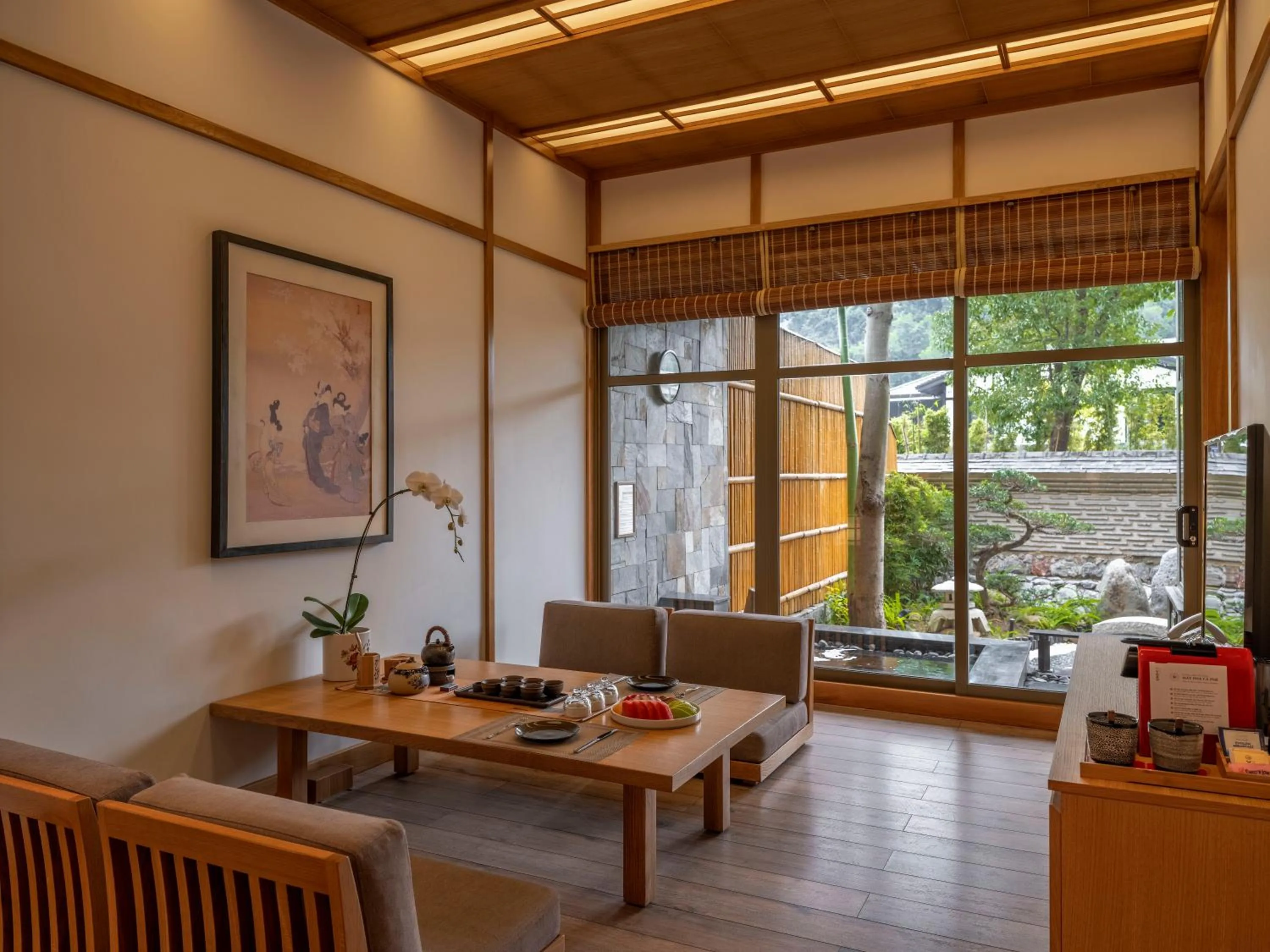 Living room in Yoko Onsen Quang Hanh