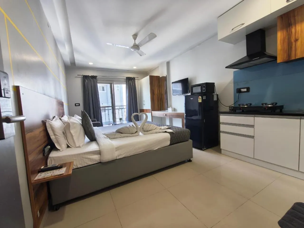 Bed in RESTEL STUDIO FLATS