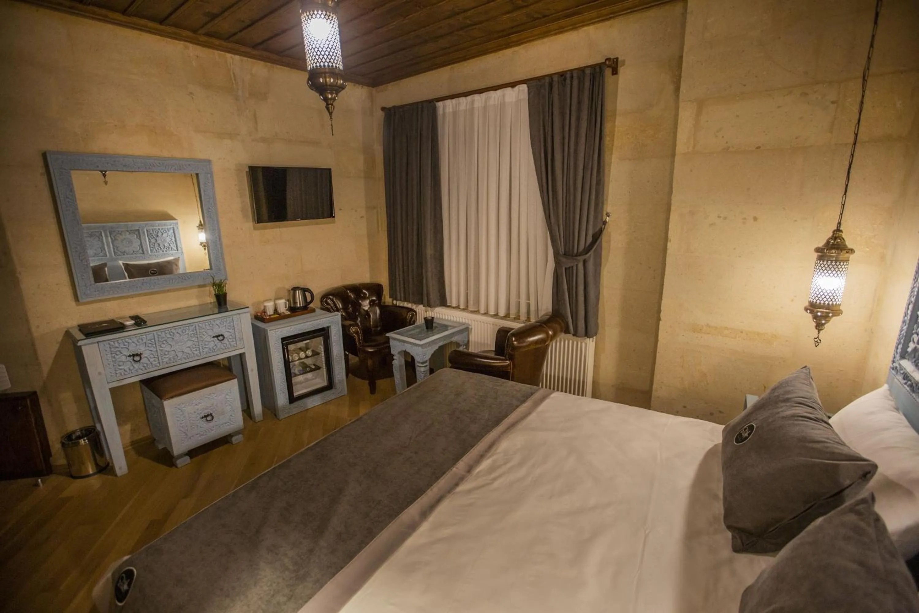 Bedroom, Bed in Sinasos Star Hotel Cappadocia