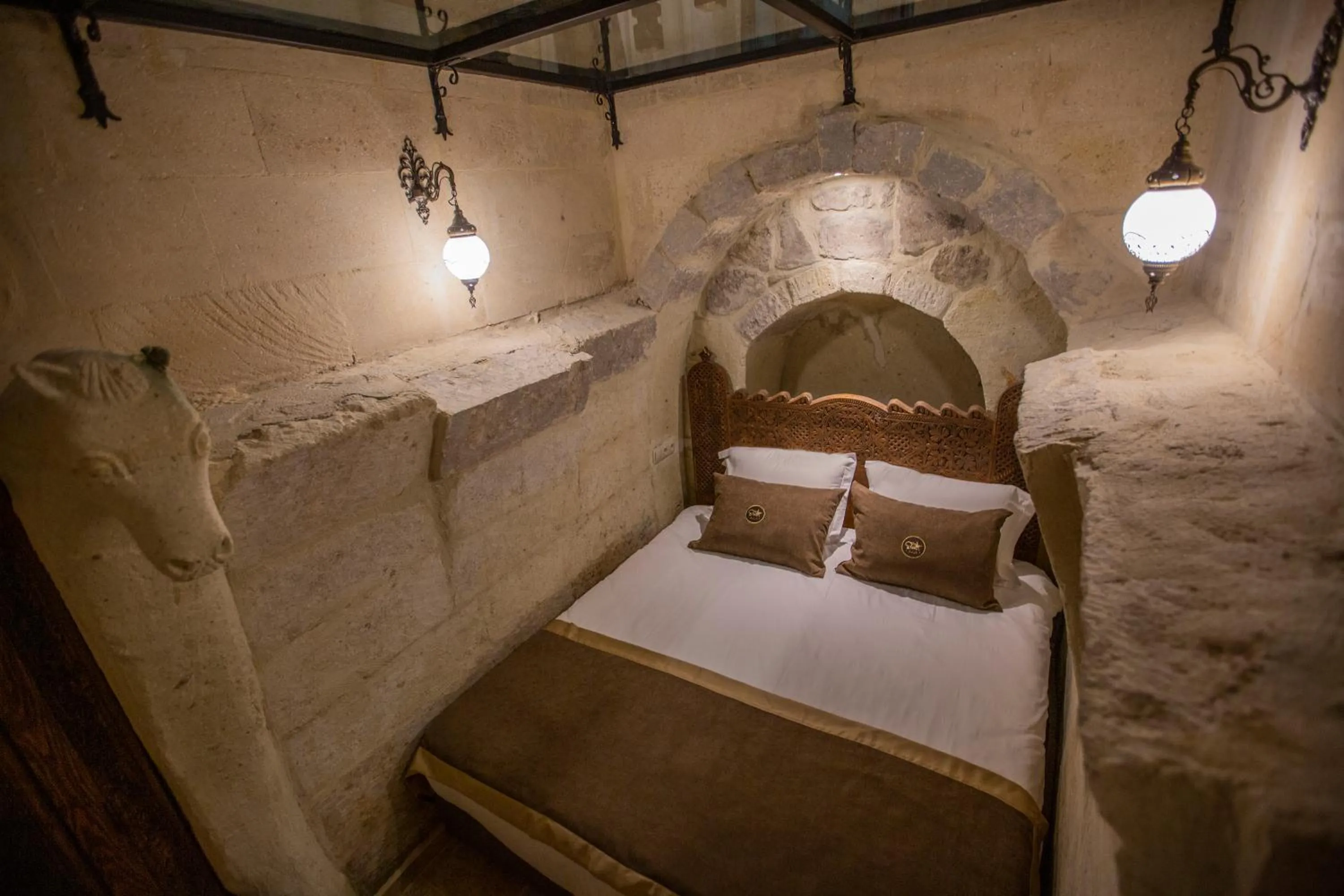 Bed in Sinasos Star Hotel Cappadocia