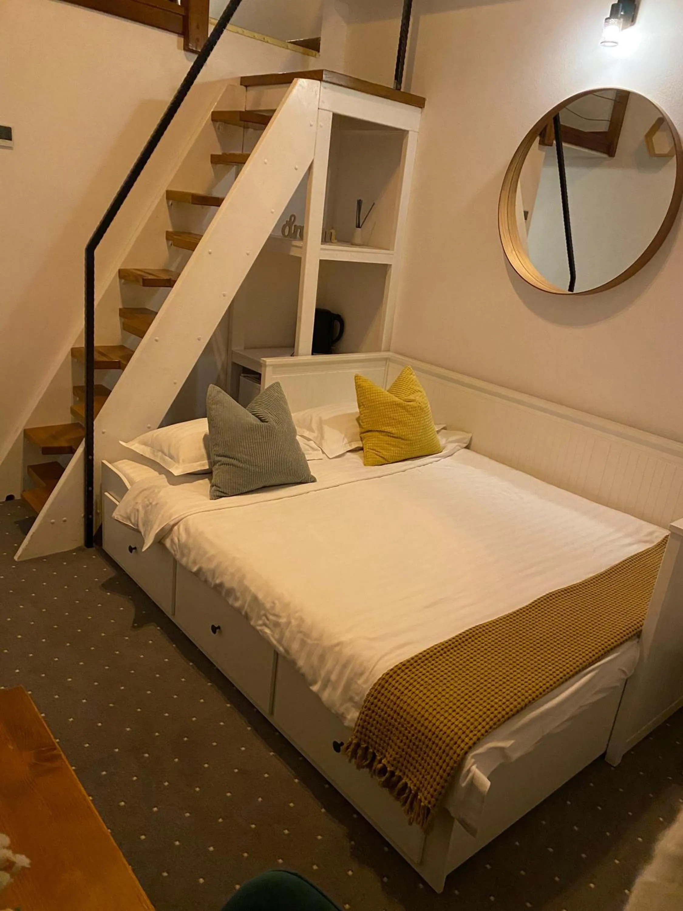 Photo of the whole room, Bed in Buchenland Hotel