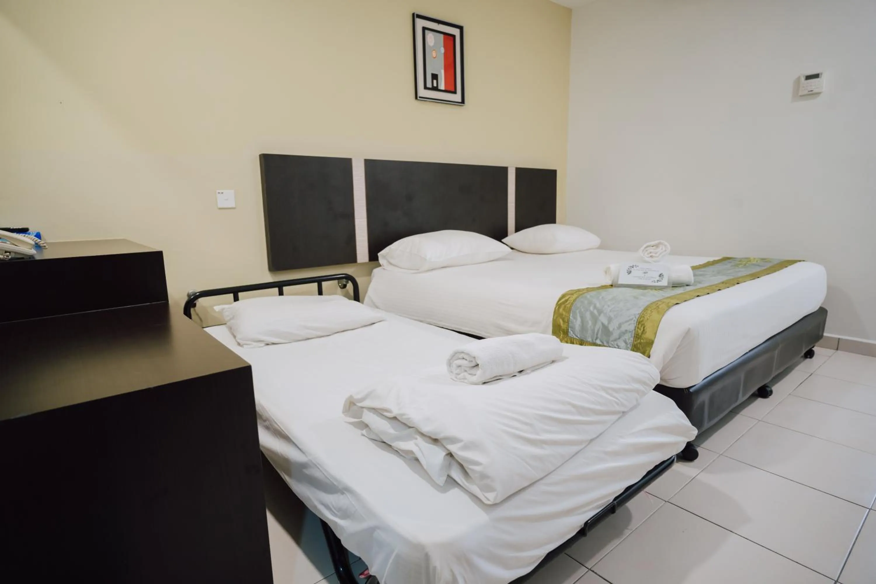 Bed in ND Hotel Melaka