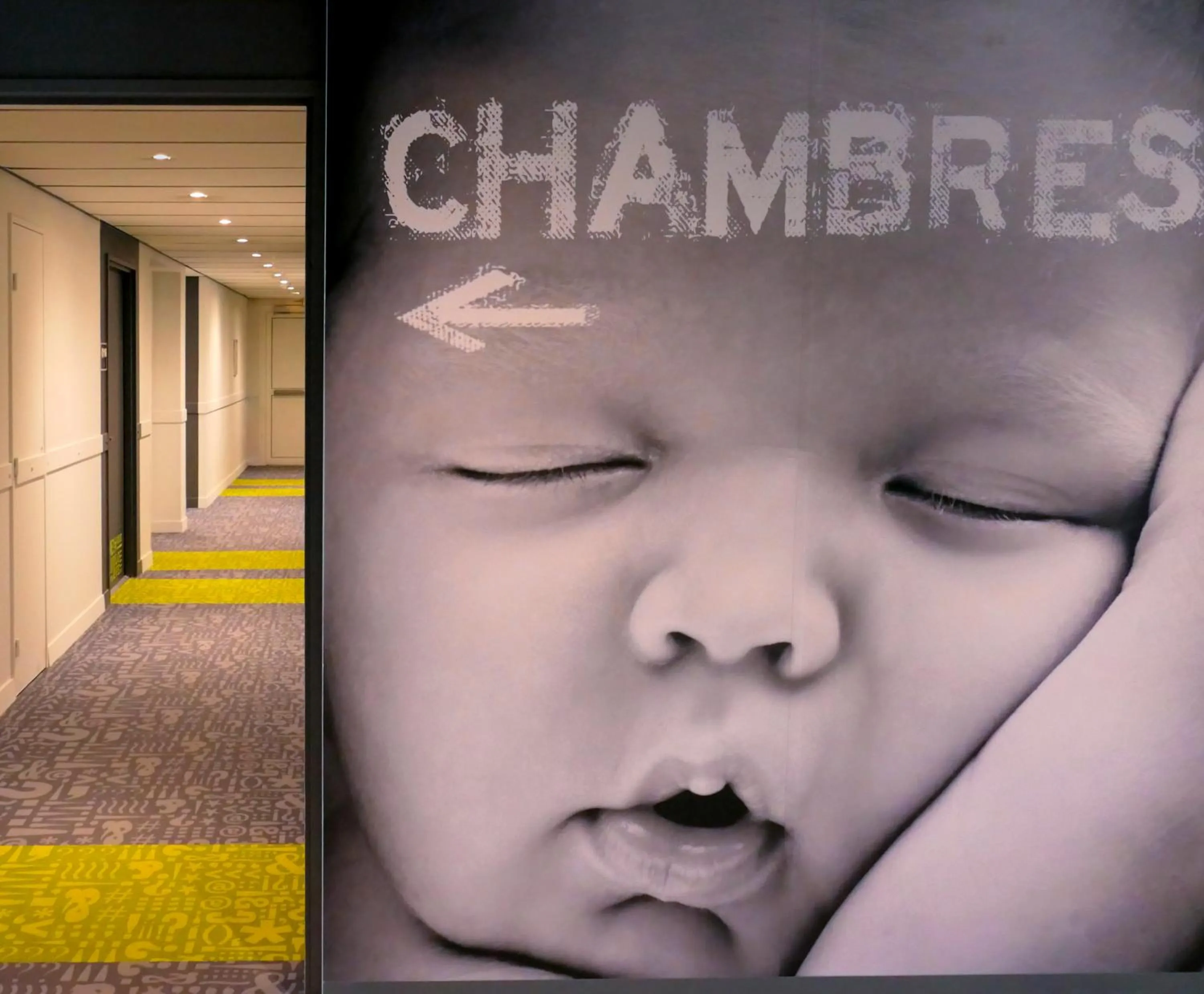 Decorative detail in Ibis Budget Perpignan Nord Rivesaltes