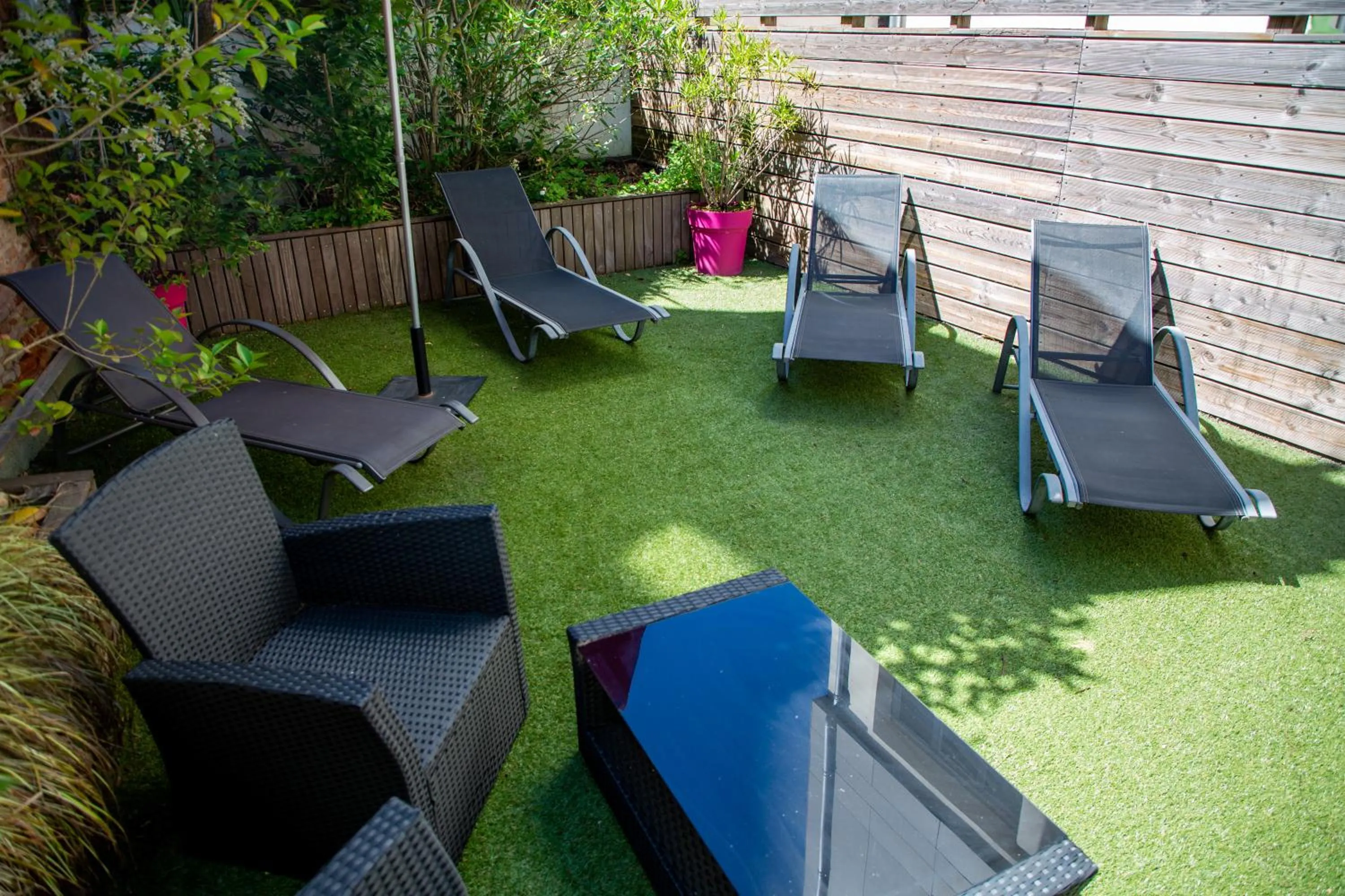 Patio in Privilège Appart Hôtel Saint Exupéry