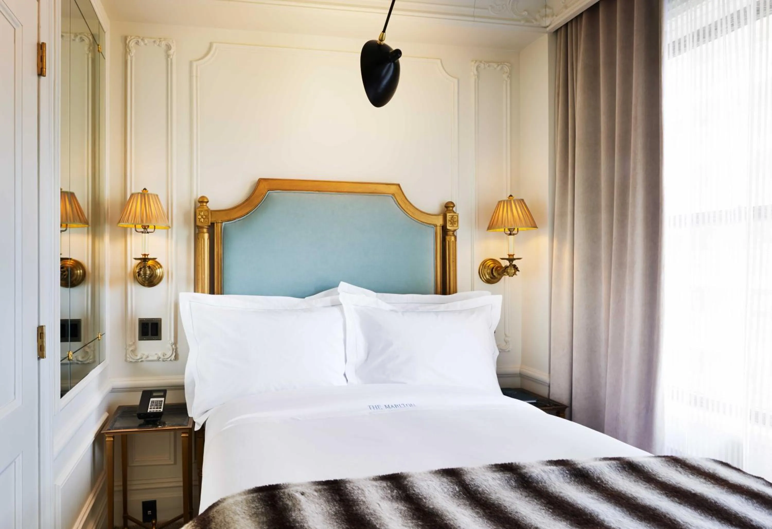 Bed in The Marlton Hotel