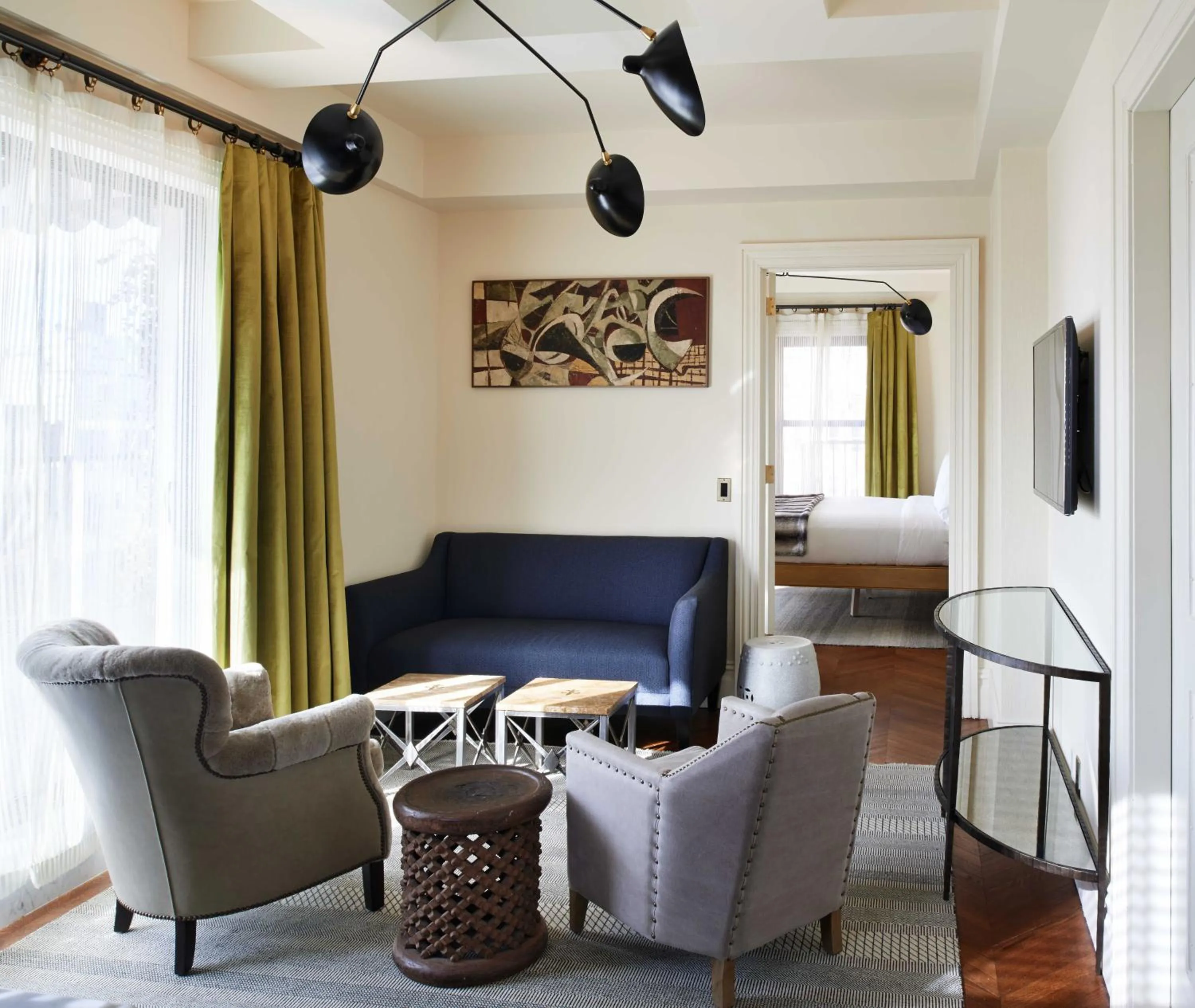 Living room, Bed in The Marlton Hotel