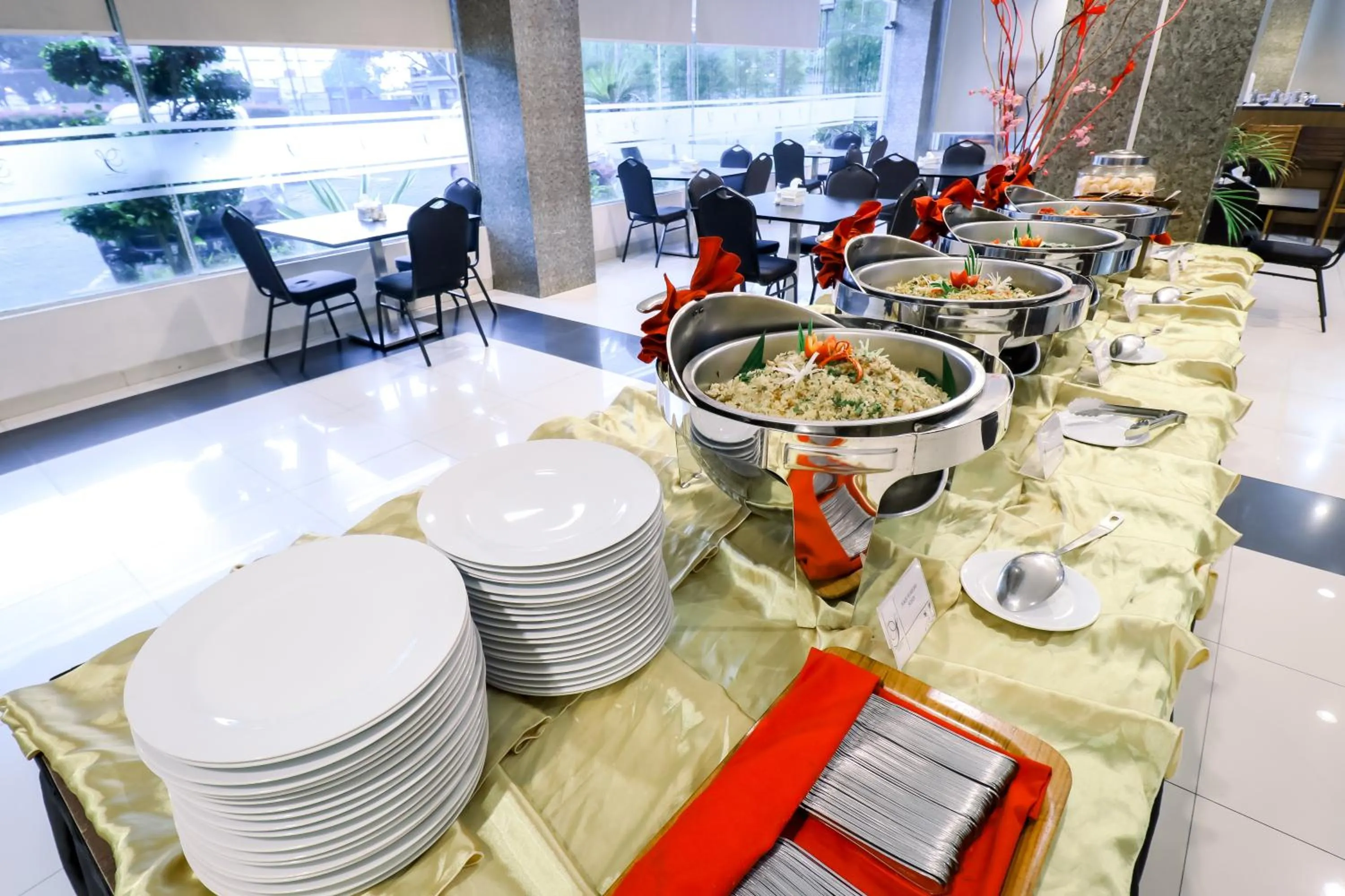 Buffet breakfast in Saka Hotel Medan
