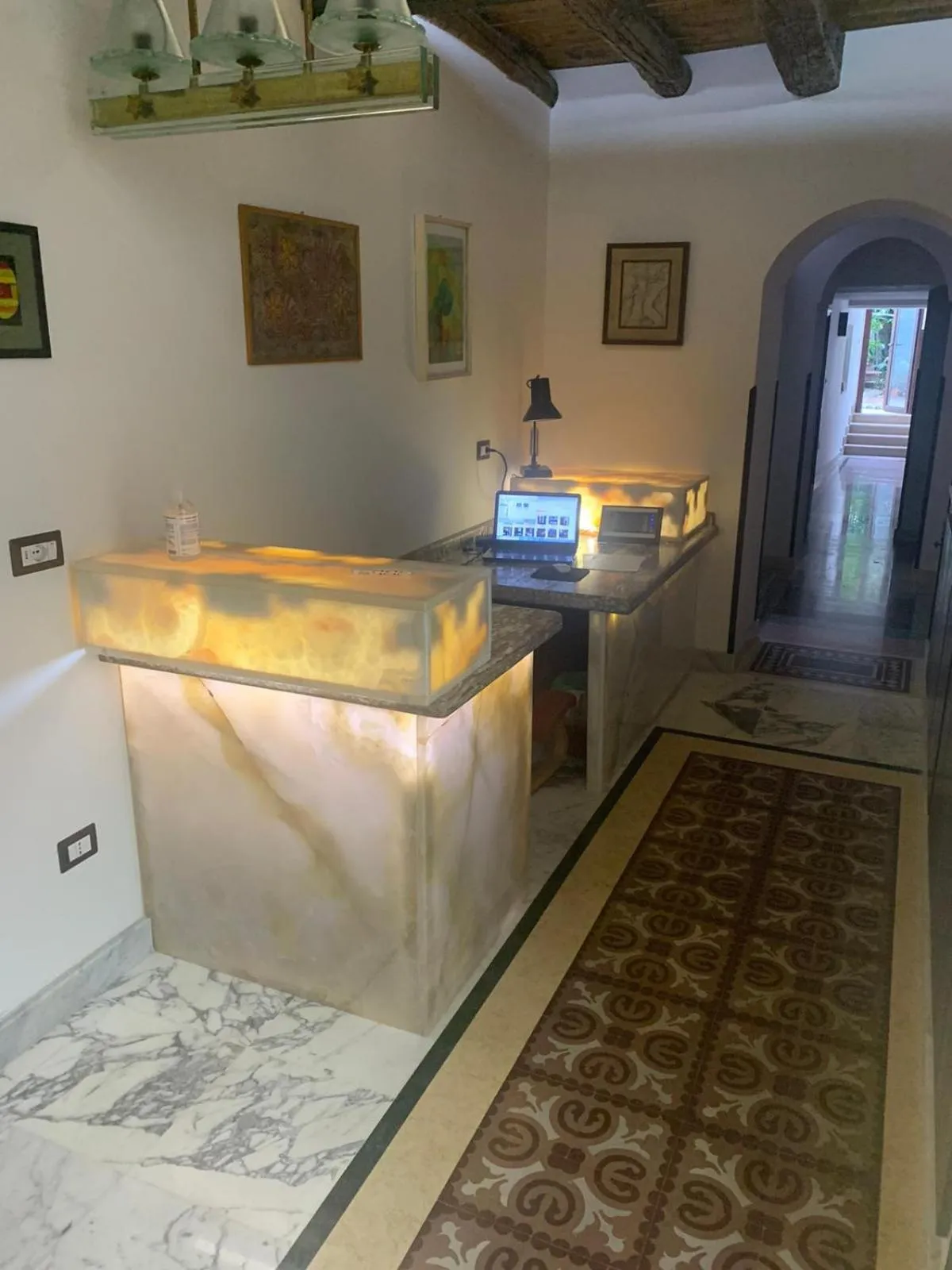 Lobby or reception in B&B Le Casette