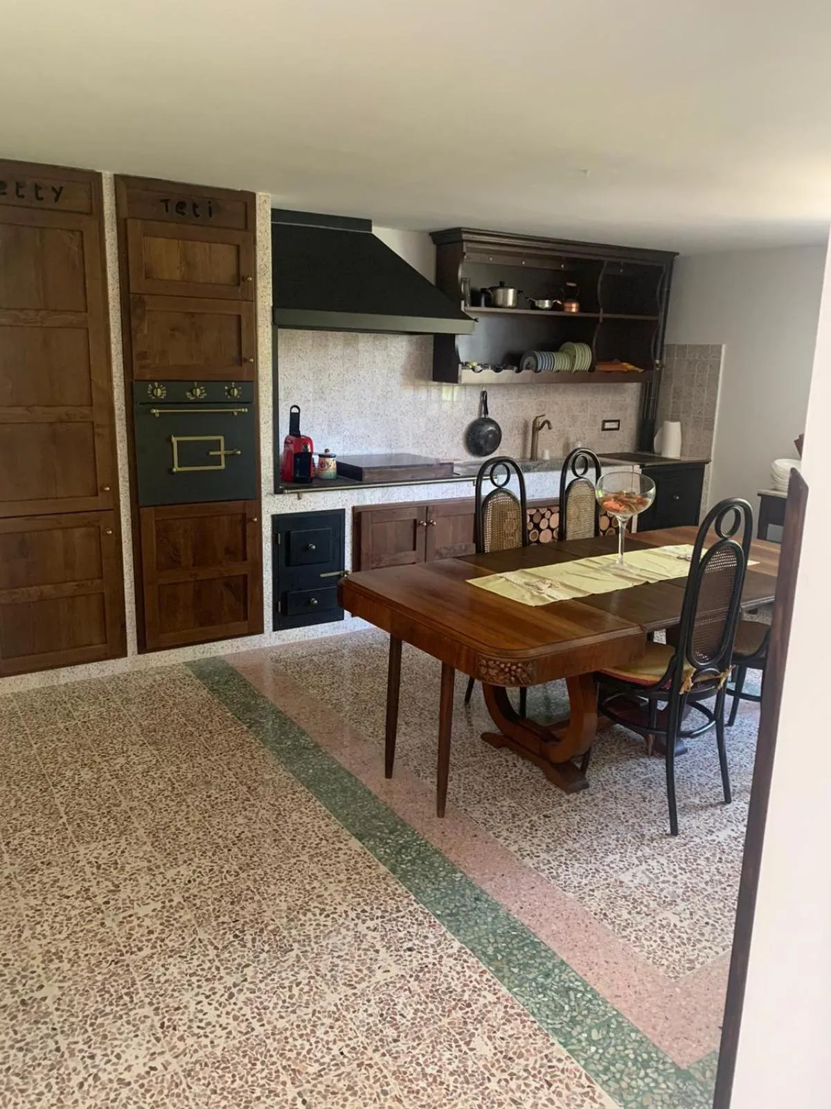 Kitchen or kitchenette in B&B Le Casette