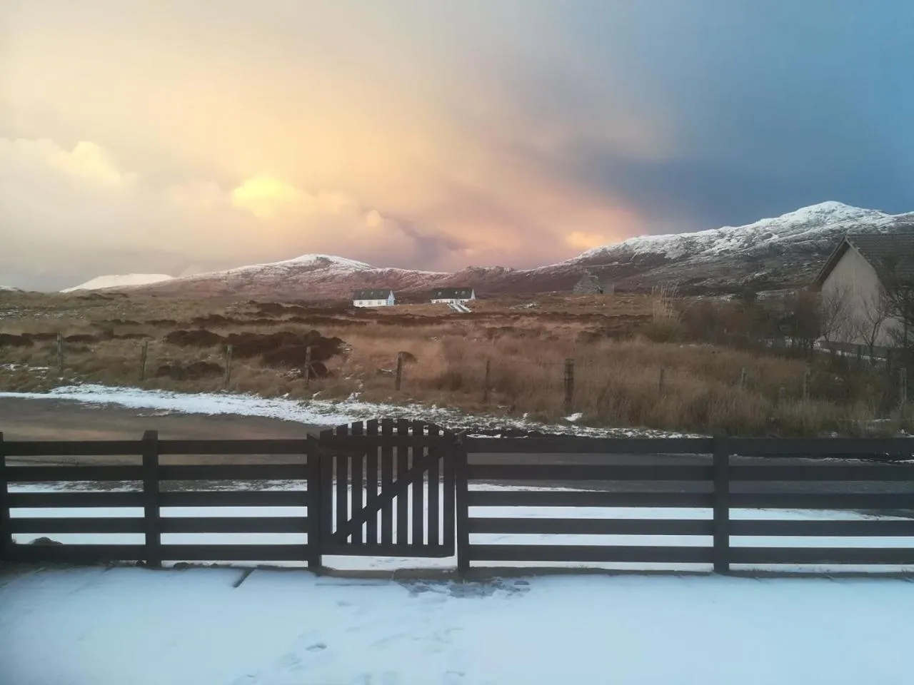 Natural landscape in Brae Lea House, Lochboisdale, South Uist. Outer Hebrides