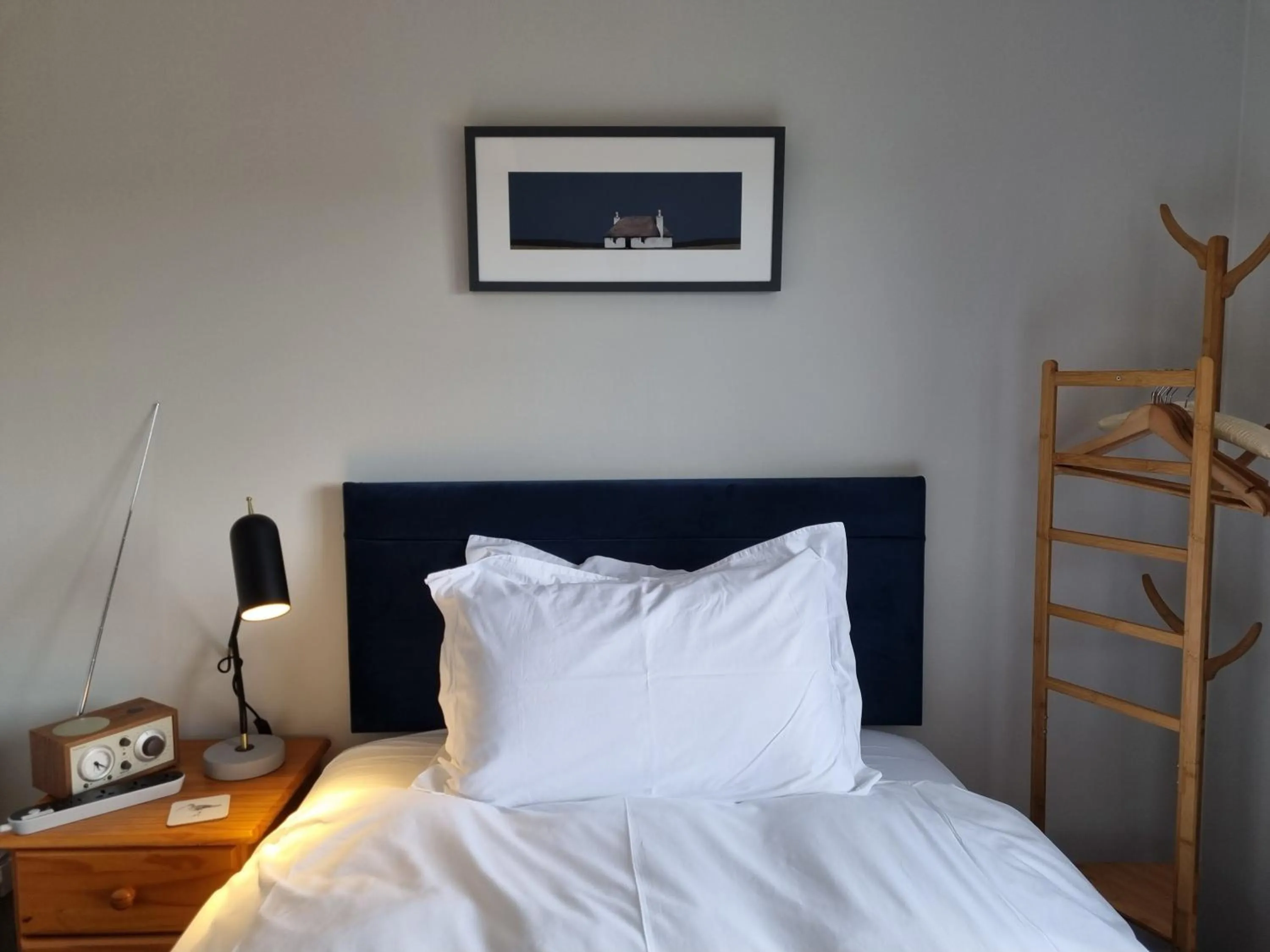 Bed in Brae Lea House, Lochboisdale, South Uist. Outer Hebrides