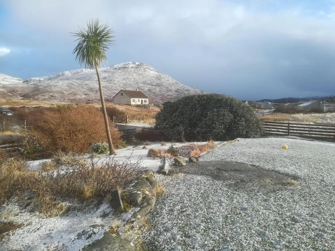 Natural landscape in Brae Lea House, Lochboisdale, South Uist. Outer Hebrides