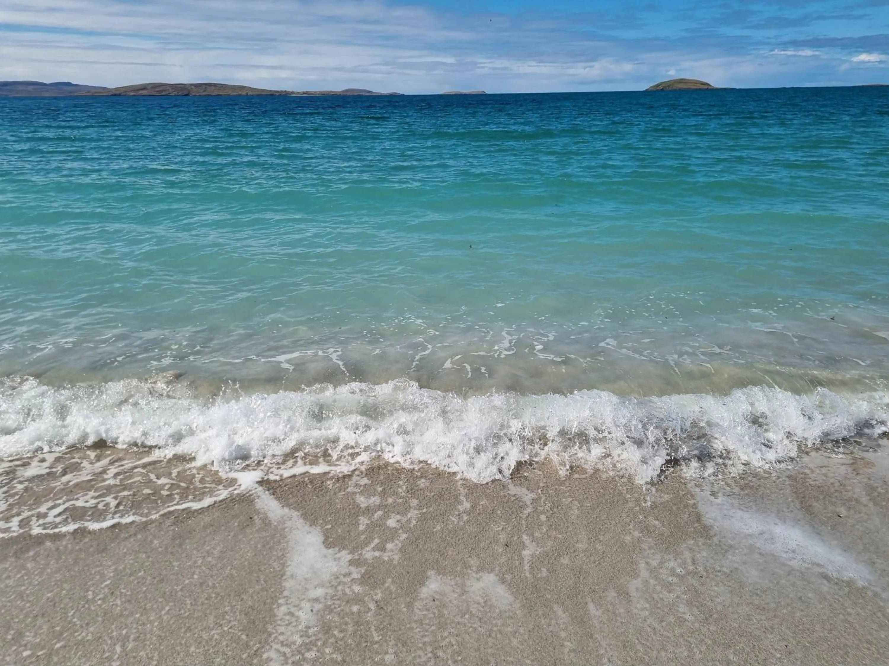 Beach in Brae Lea House, Lochboisdale, South Uist. Outer Hebrides
