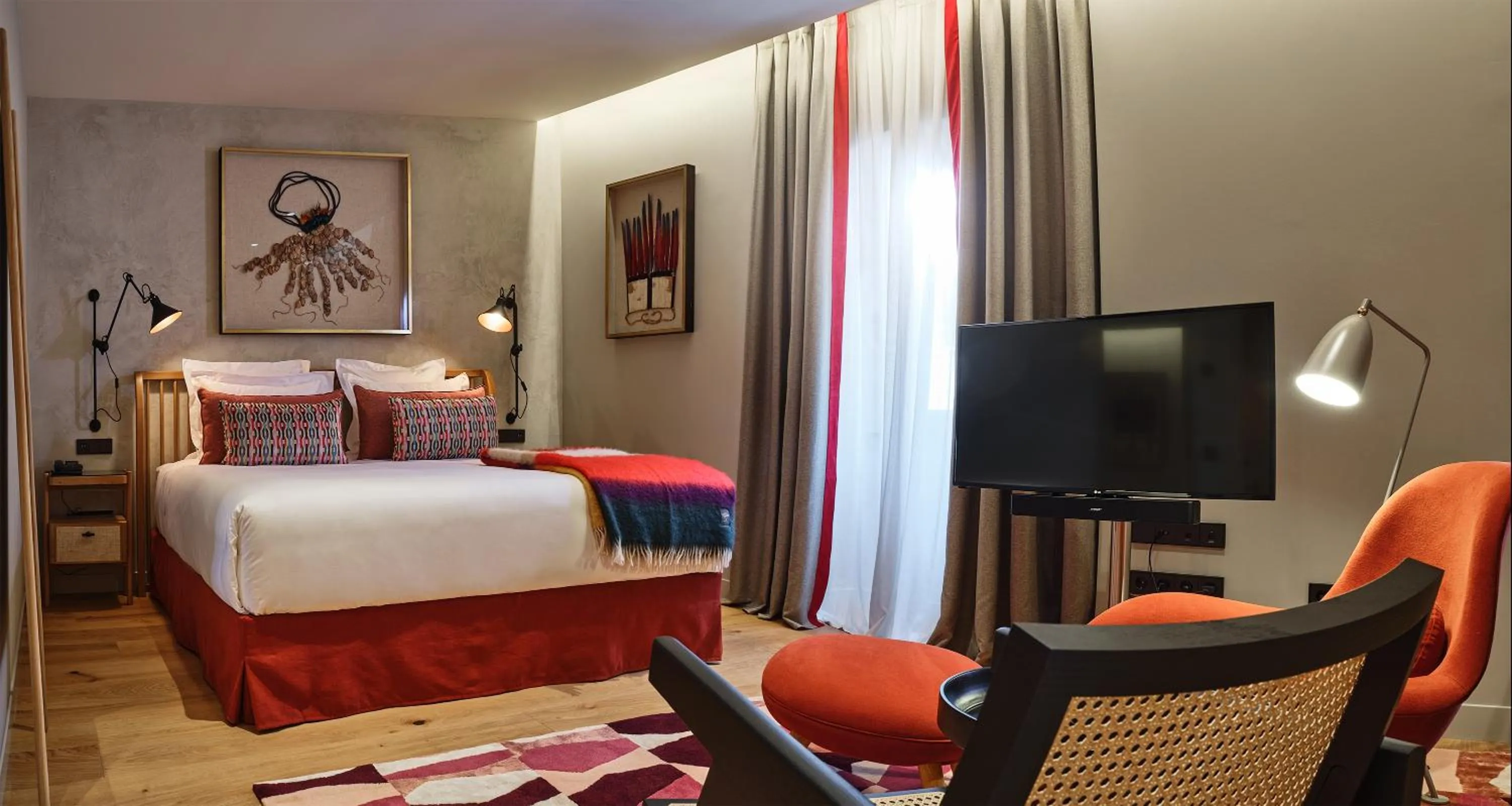 Living room, Bed in Palacio de Samaniego