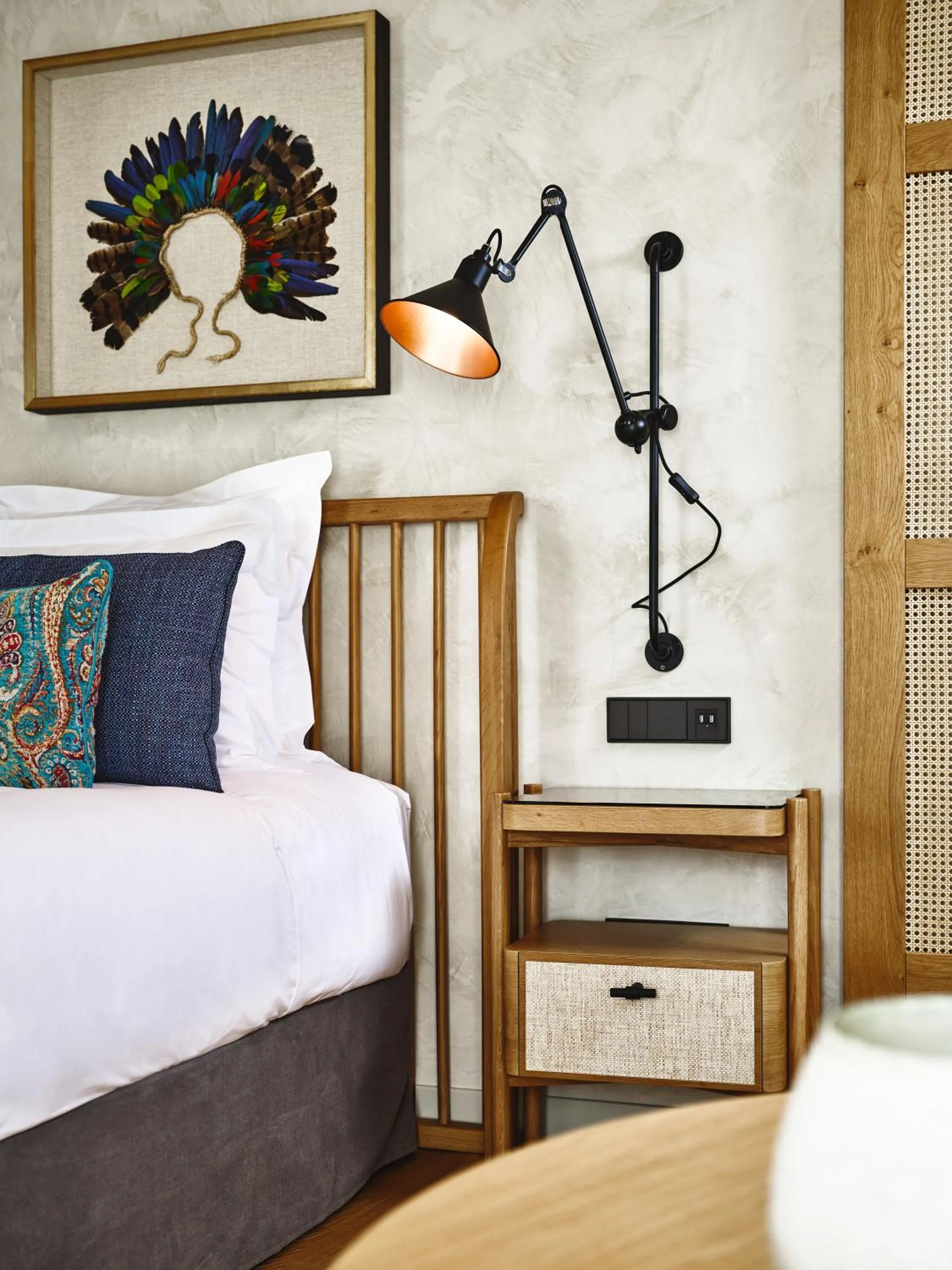 Decorative detail, Bed in Palacio de Samaniego