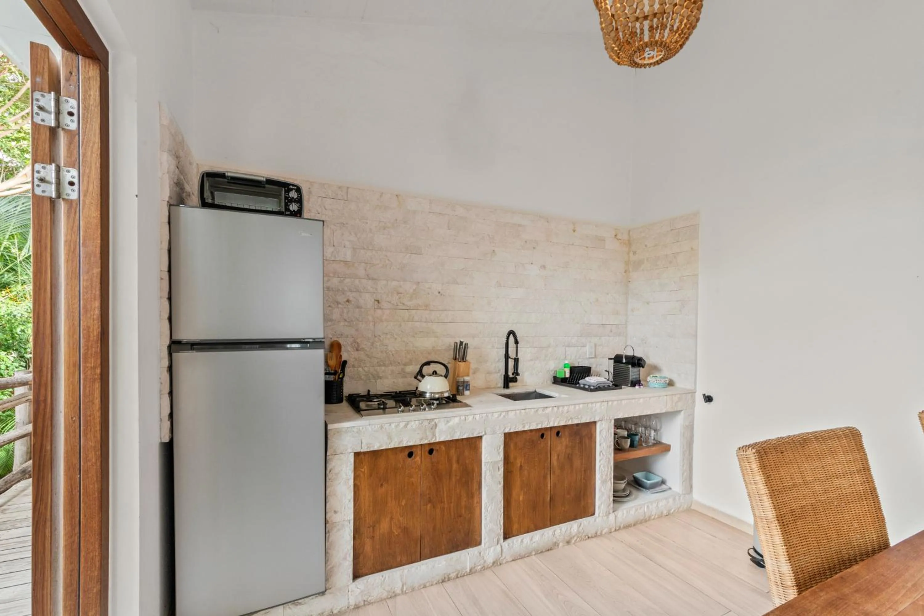 kitchen in TUK Tropical Boutique Resort Jan Thiel