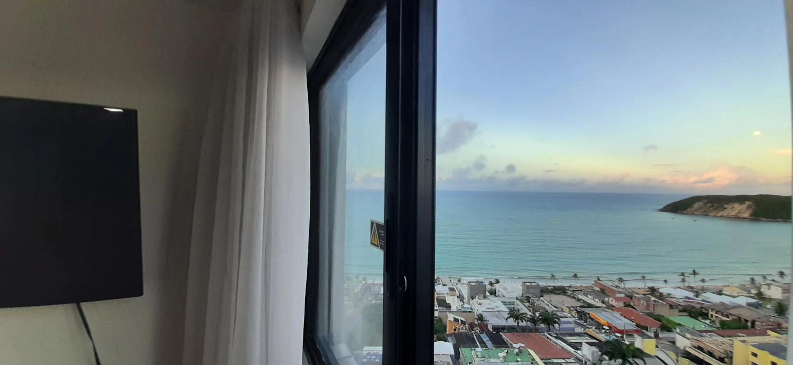 View (from property/room) in Natal Plaza requinte, conforto e vista para o mar