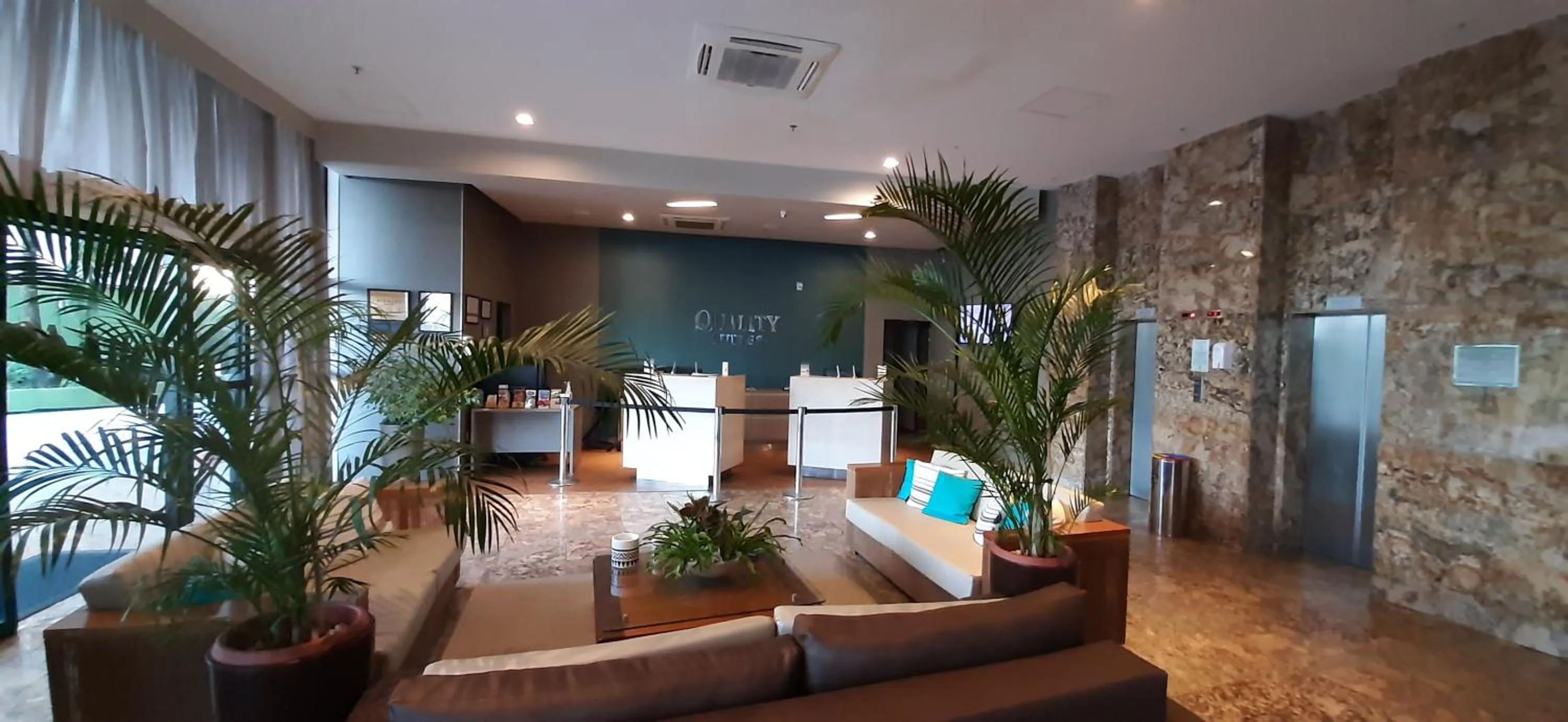 Lobby or reception in Natal Plaza requinte, conforto e vista para o mar