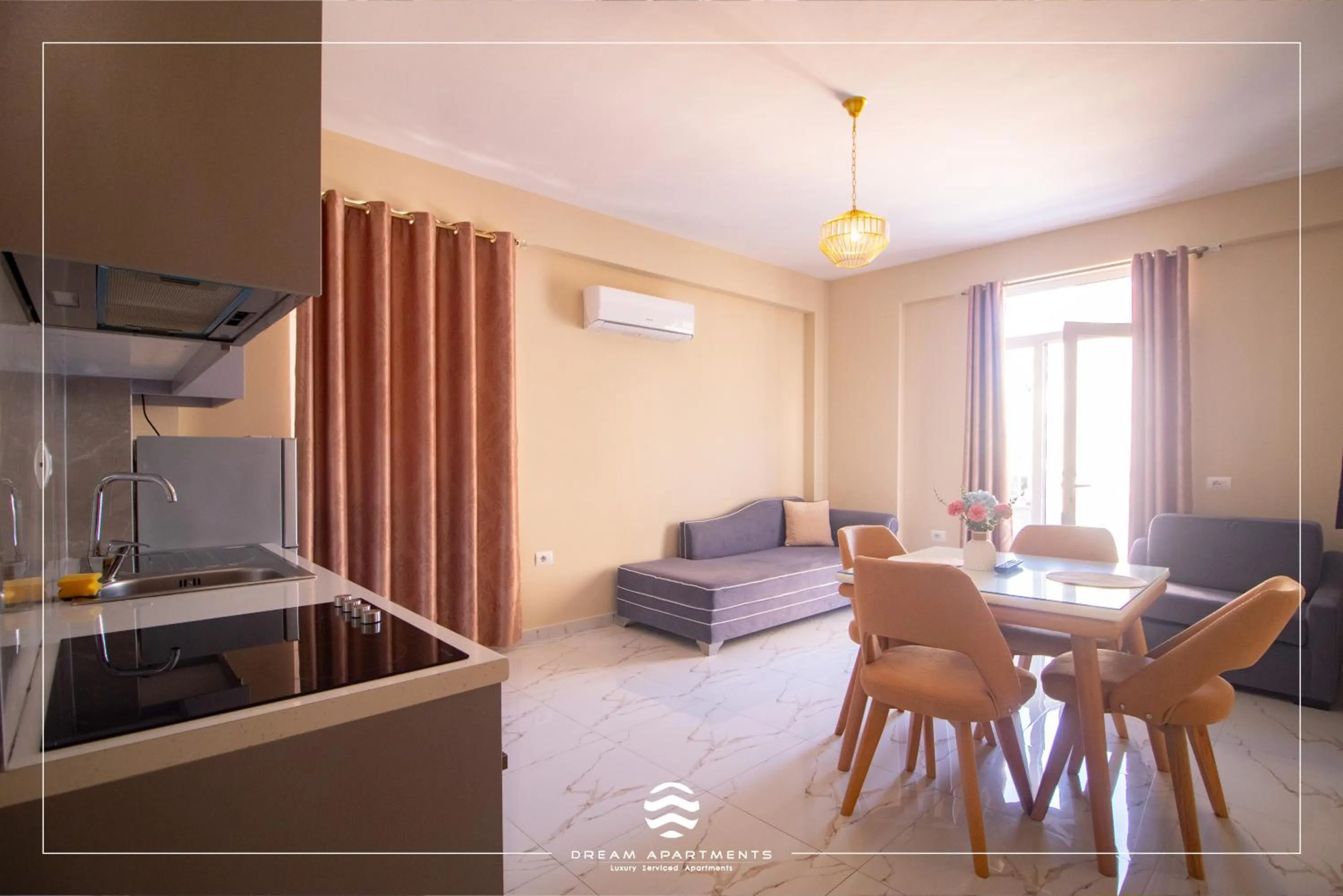 Kitchen or kitchenette in DREAM APARTMENTS Saranda