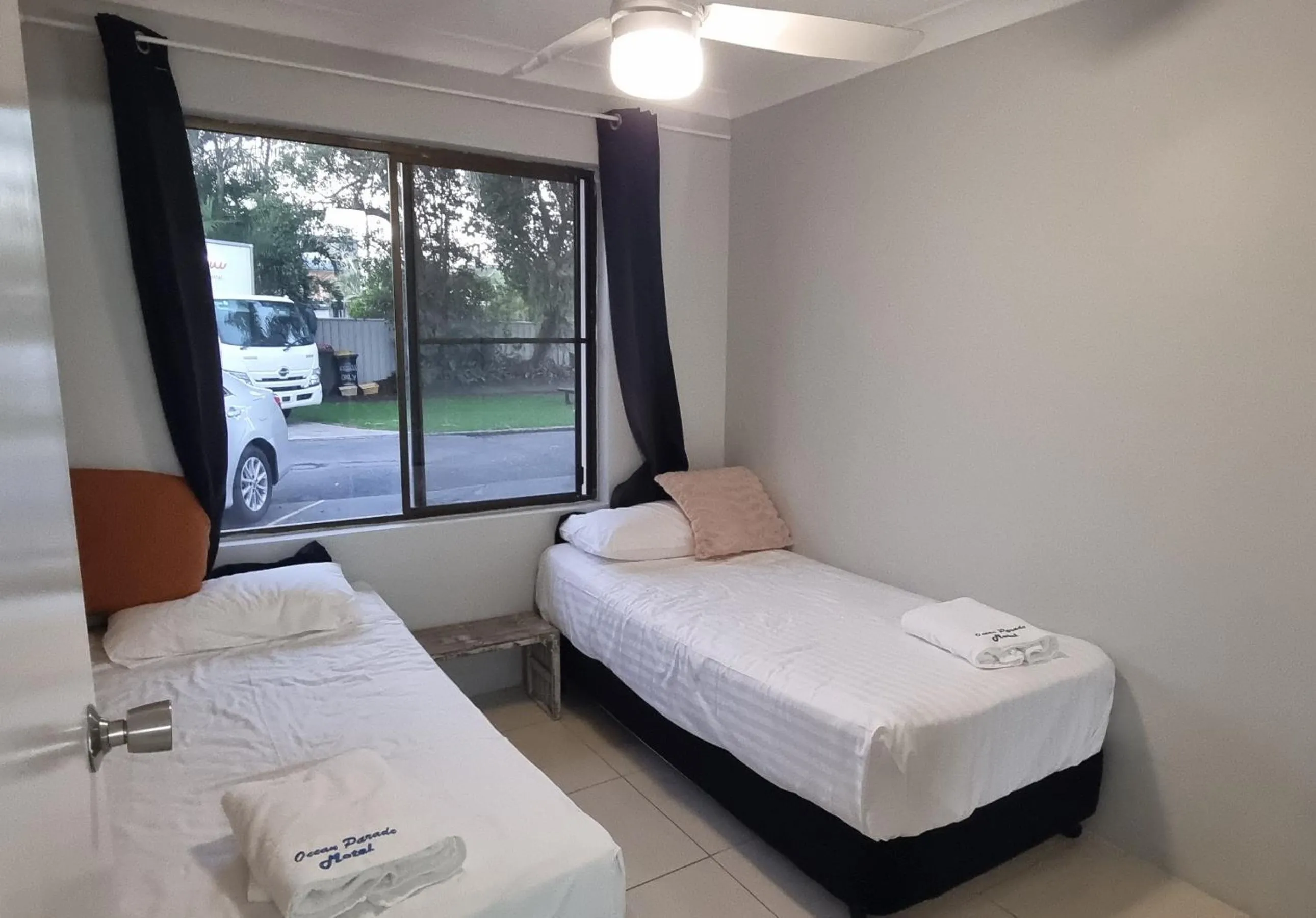 Bed in Ocean Parade Motel