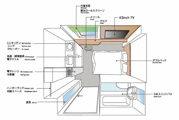Photo of the whole room in STAY LIVING NISEKO