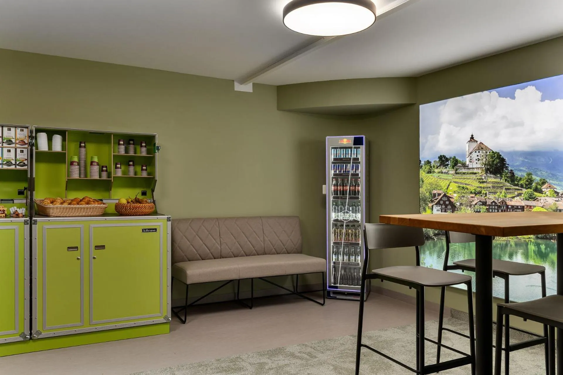 Dining area in flexymotel Buchs