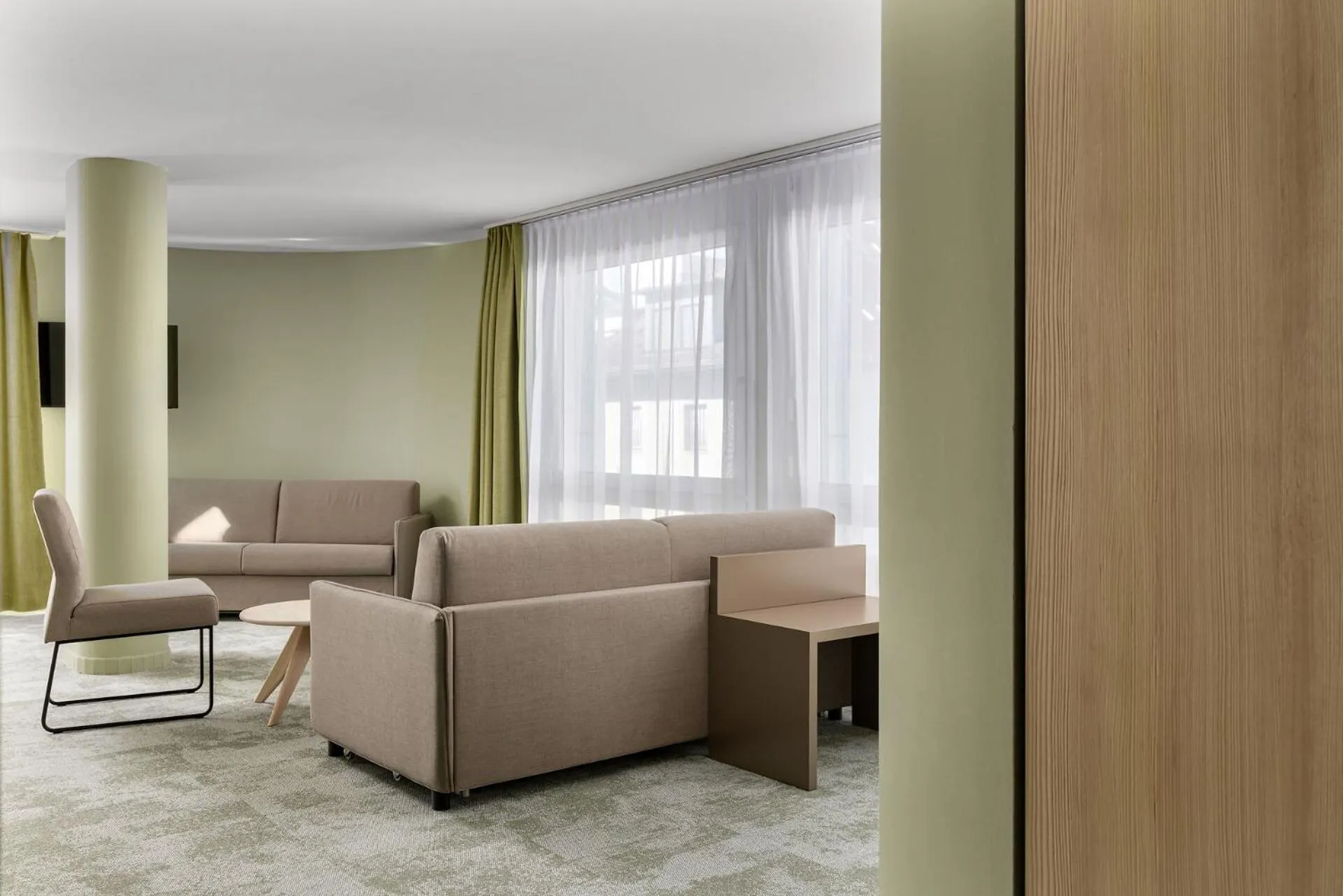 Living room in flexymotel Buchs