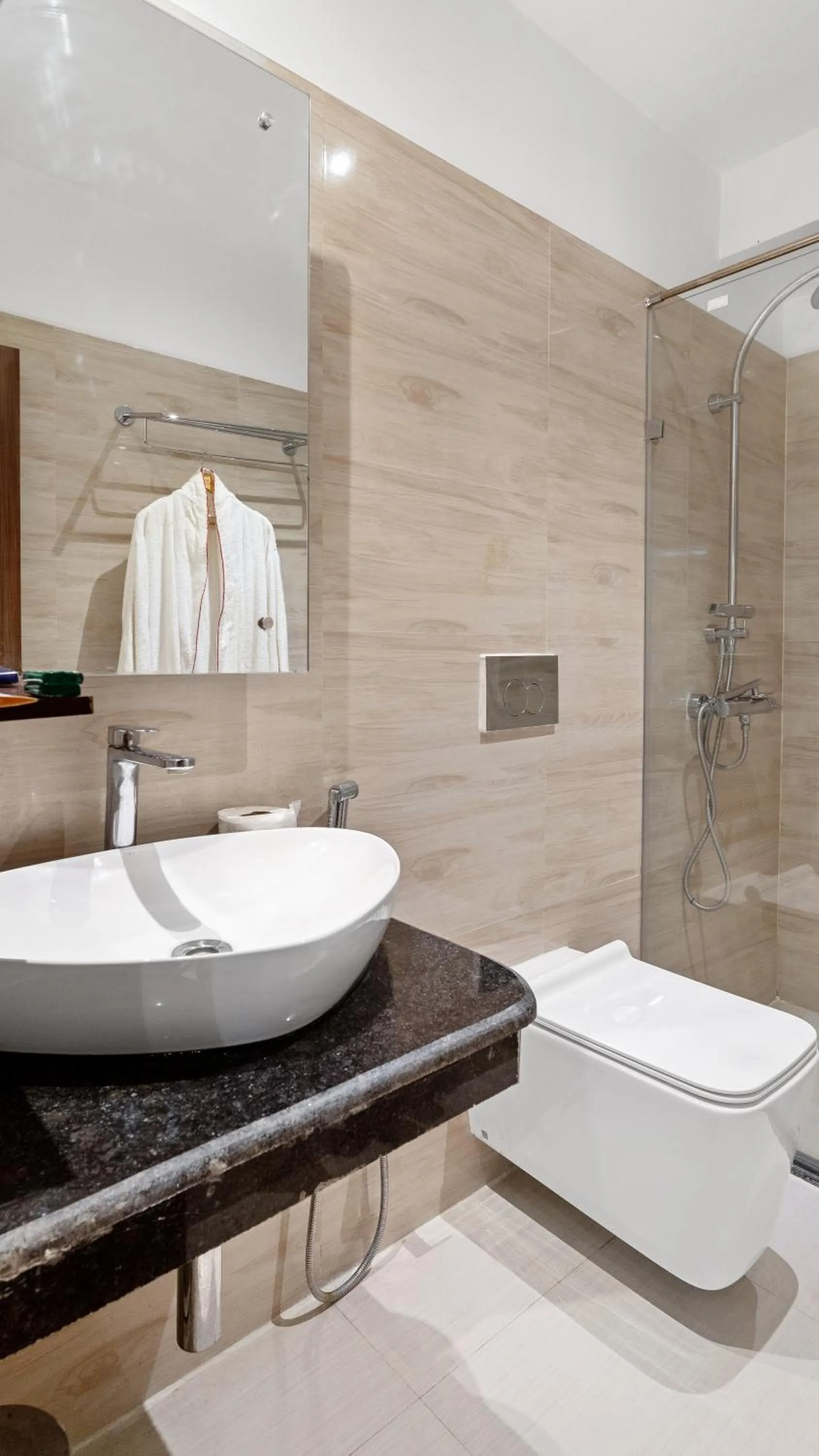 Bathroom in Niranjana Hotel Bodhgaya