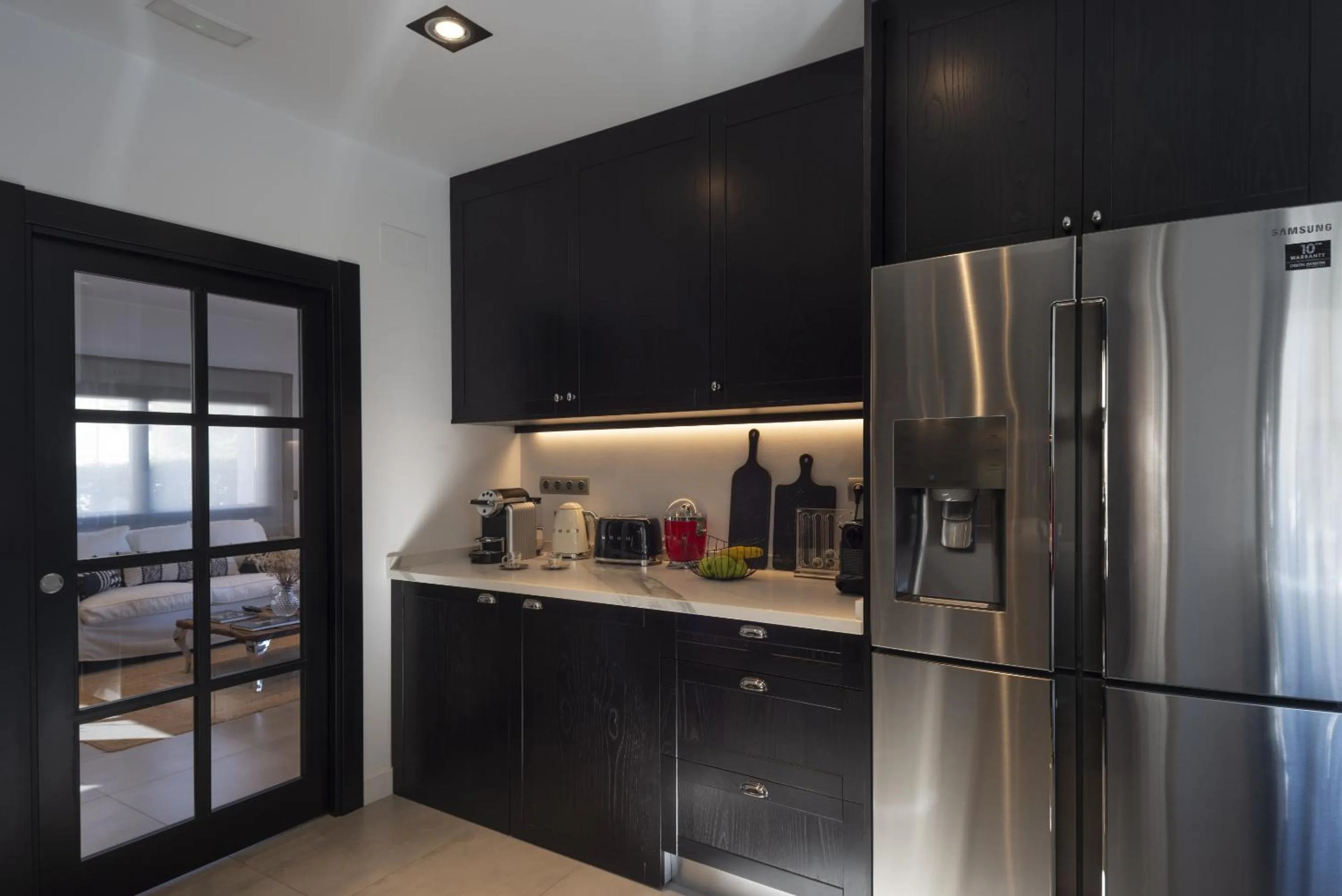 Kitchen or kitchenette in La Playa Suites Suances