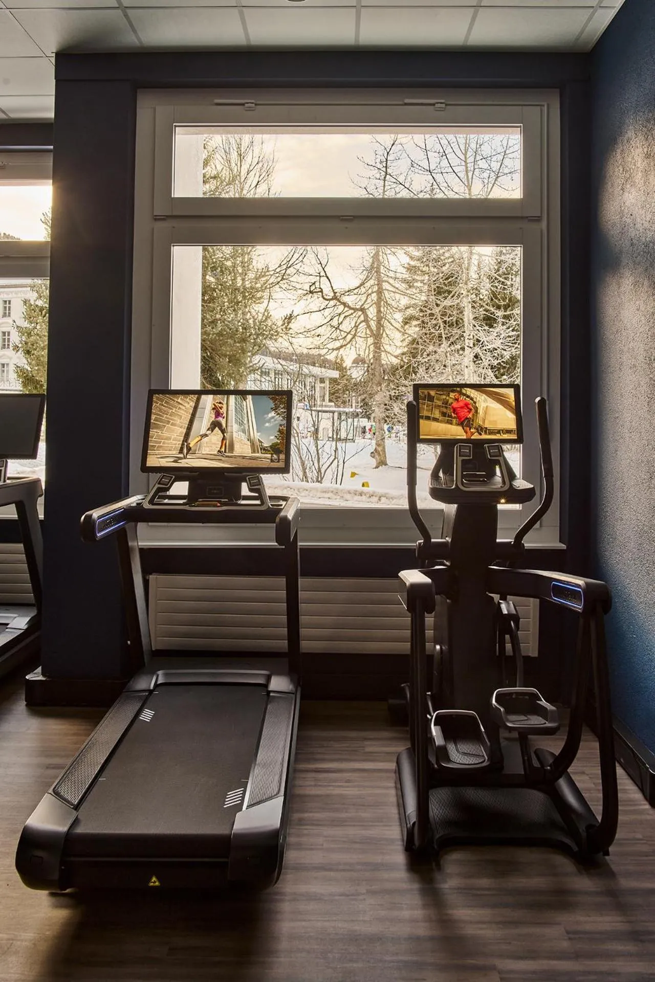 Fitness centre/facilities in Hotel Laudinella