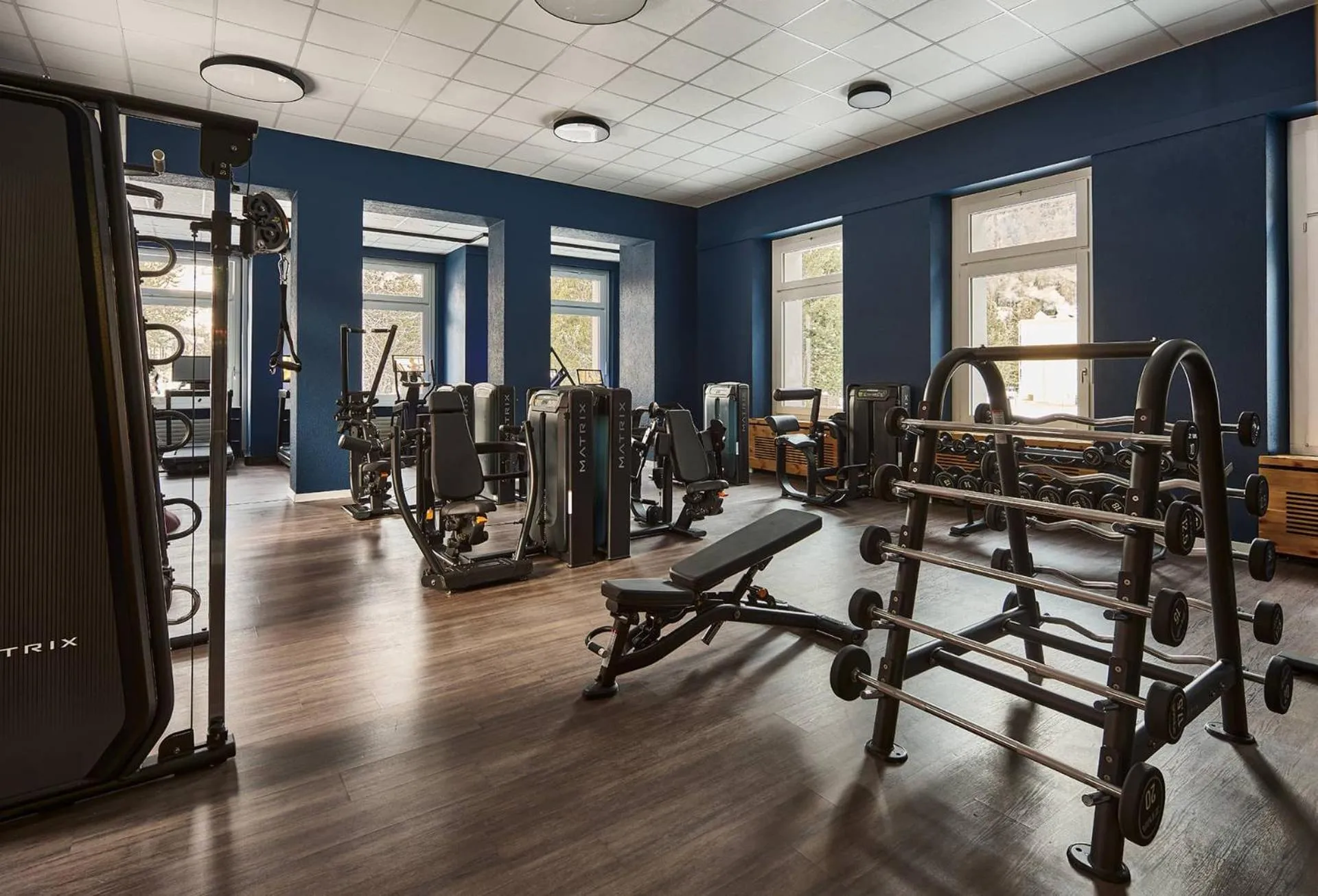 Fitness centre/facilities in Hotel Laudinella