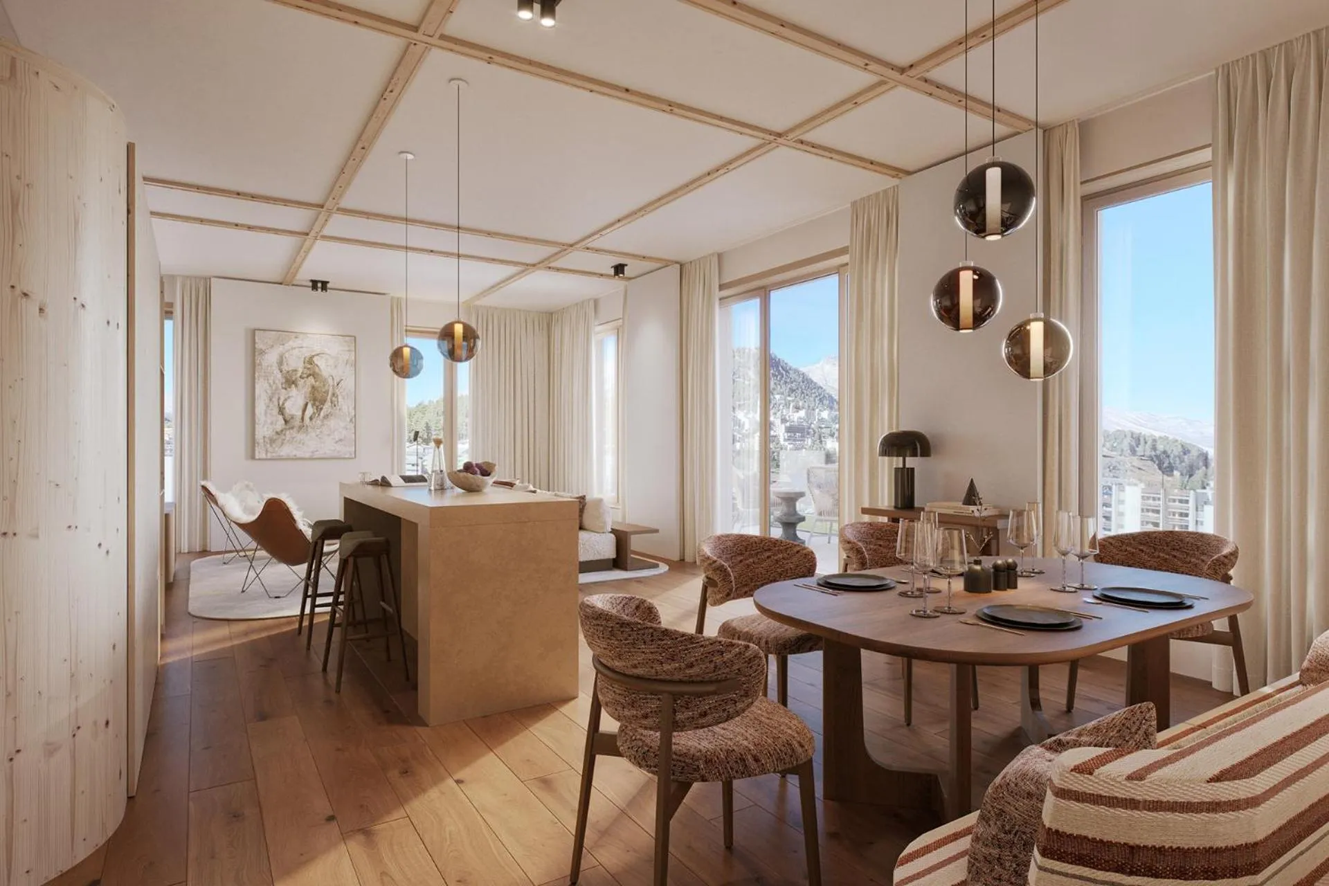 Living room in Hotel Laudinella