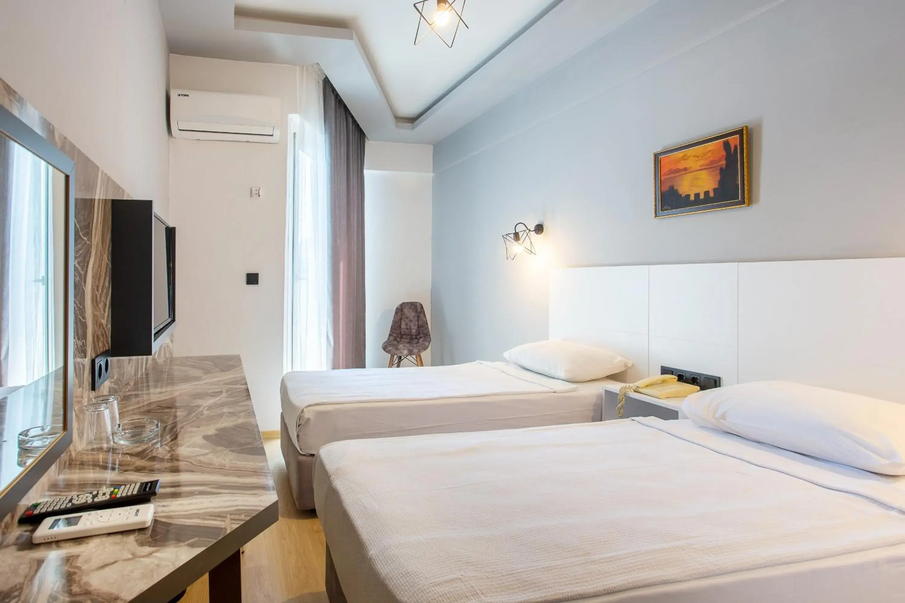 Twin Room with Balcony in Aslan Sand & City Hotel Twin Room with Balcony in Aslan Sand & City Hotel