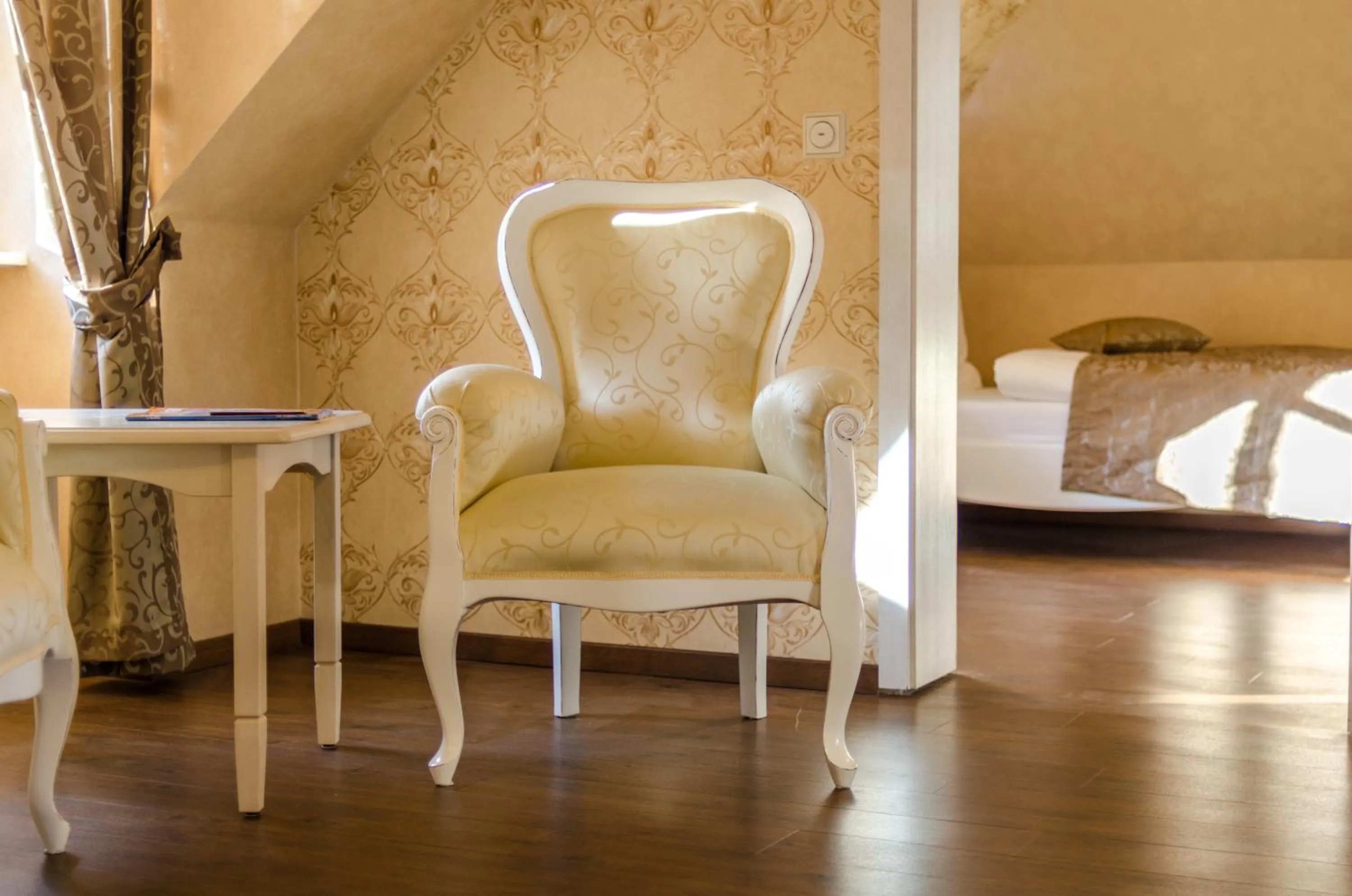 Decorative detail, Bed in Seeschloss Schorssow