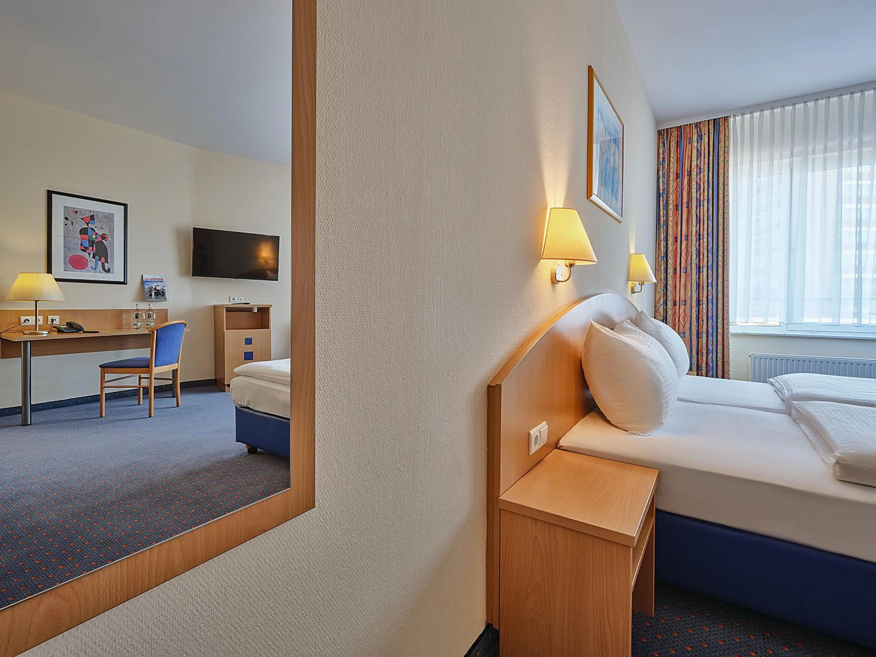 Photo of the whole room, Bed in YORS Hotel Hannover