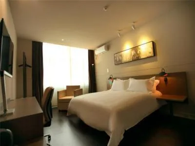 Bed in Jinjiang Inn Select Wuxi Nanchang Street Huaqing Bridge Metro Station