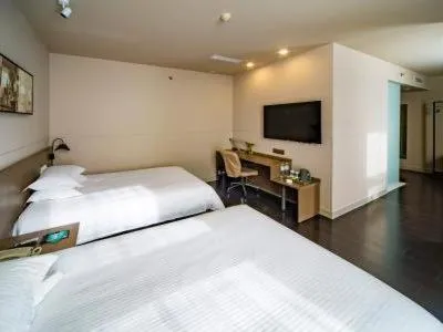 Bed in Jinjiang Inn Select Zibo Boshan Passenger Station Branch
