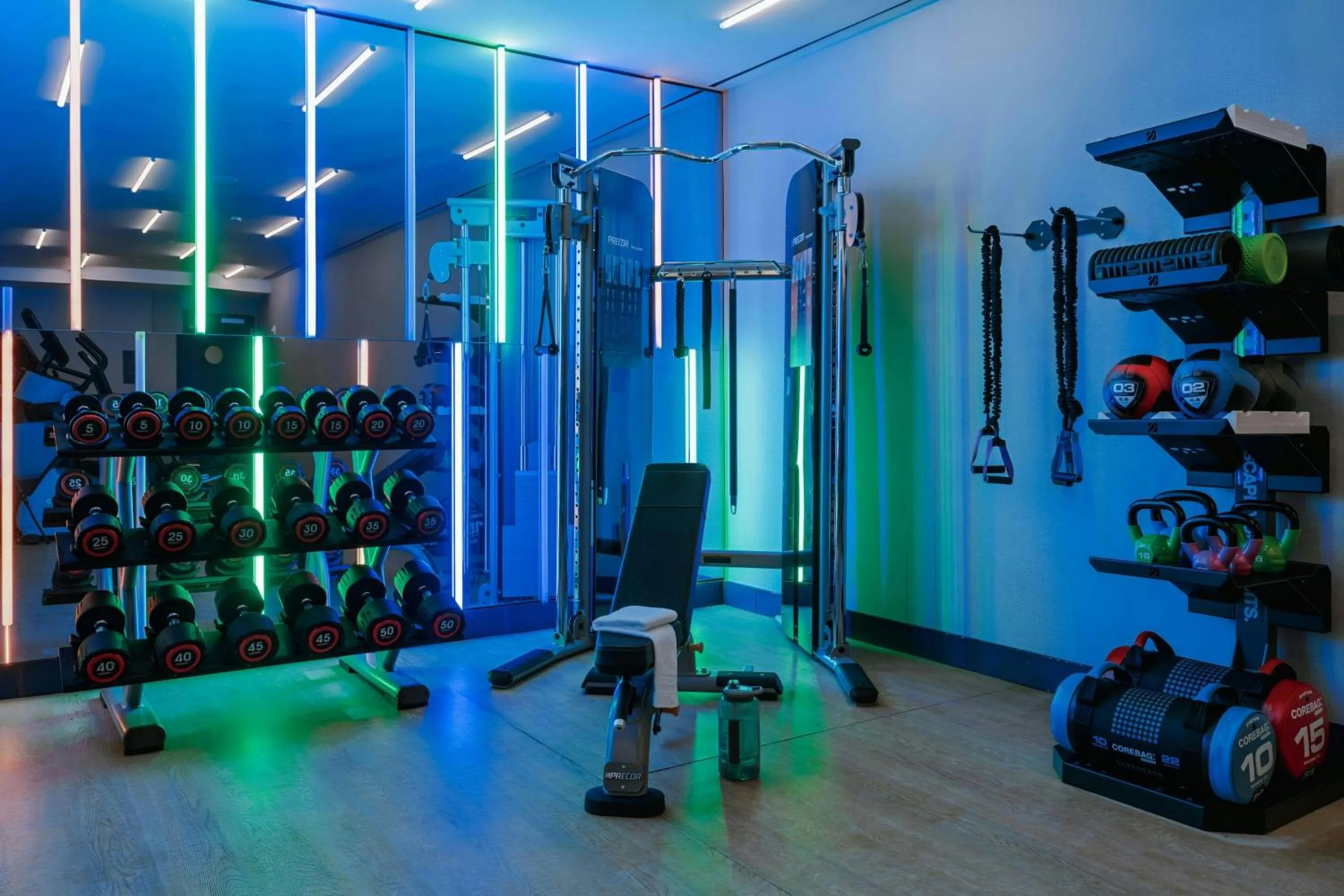 Fitness centre/facilities in Sonder by Marriott Bonvoy Battery Park Apartments Financial District