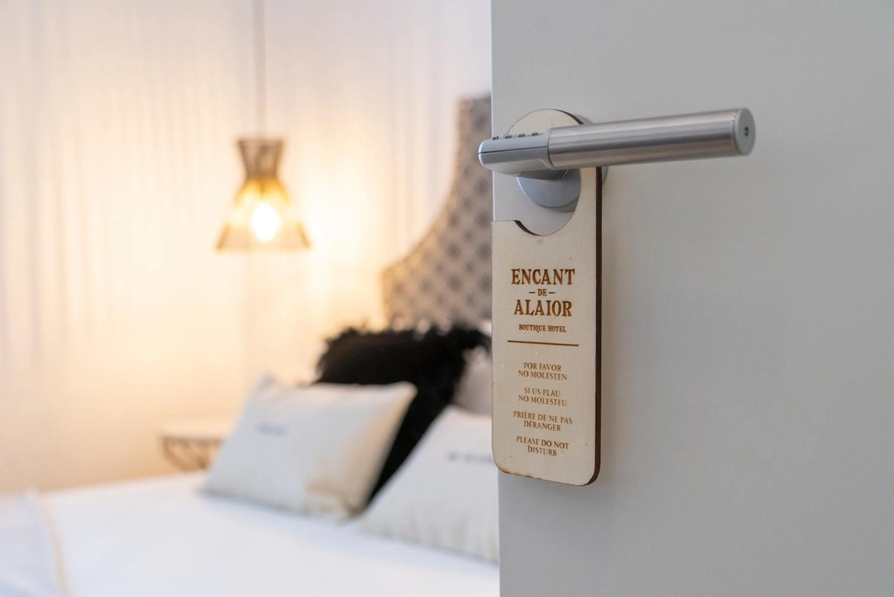 Property logo or sign, Bed in Encant de Alaior Boutique Hotel